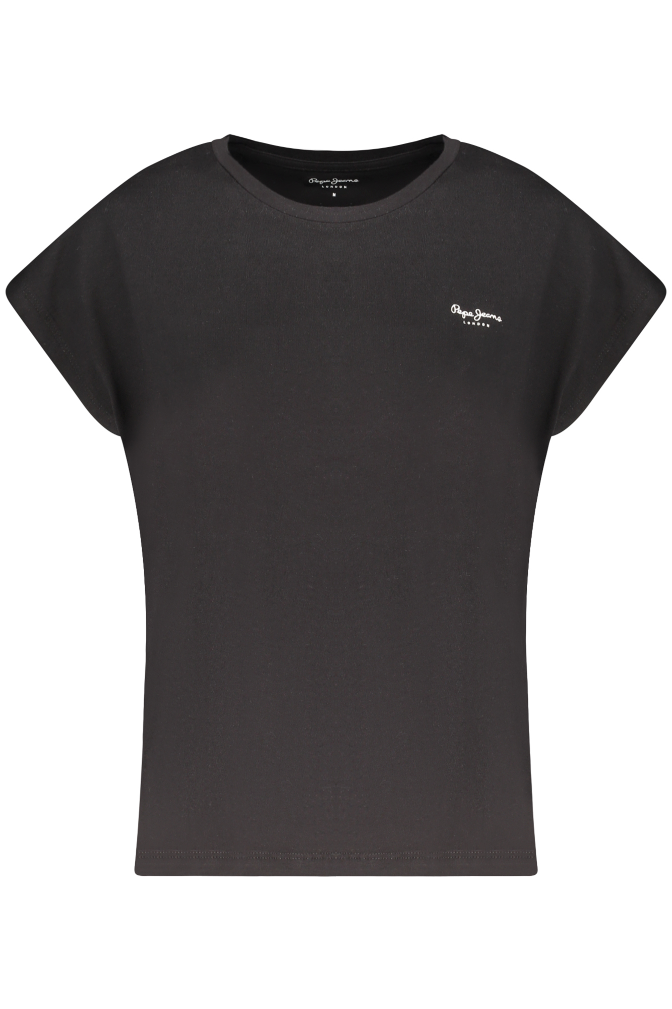 PEPE JEANS T-SHIRT MANICHE CORTE DONNA NERO