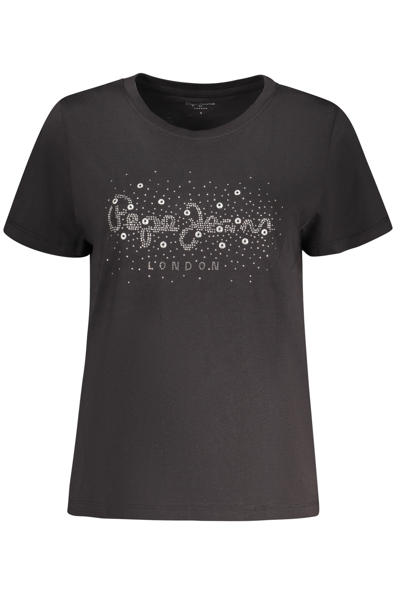 PEPE JEANS T-SHIRT MANICHE CORTE DONNA NERO