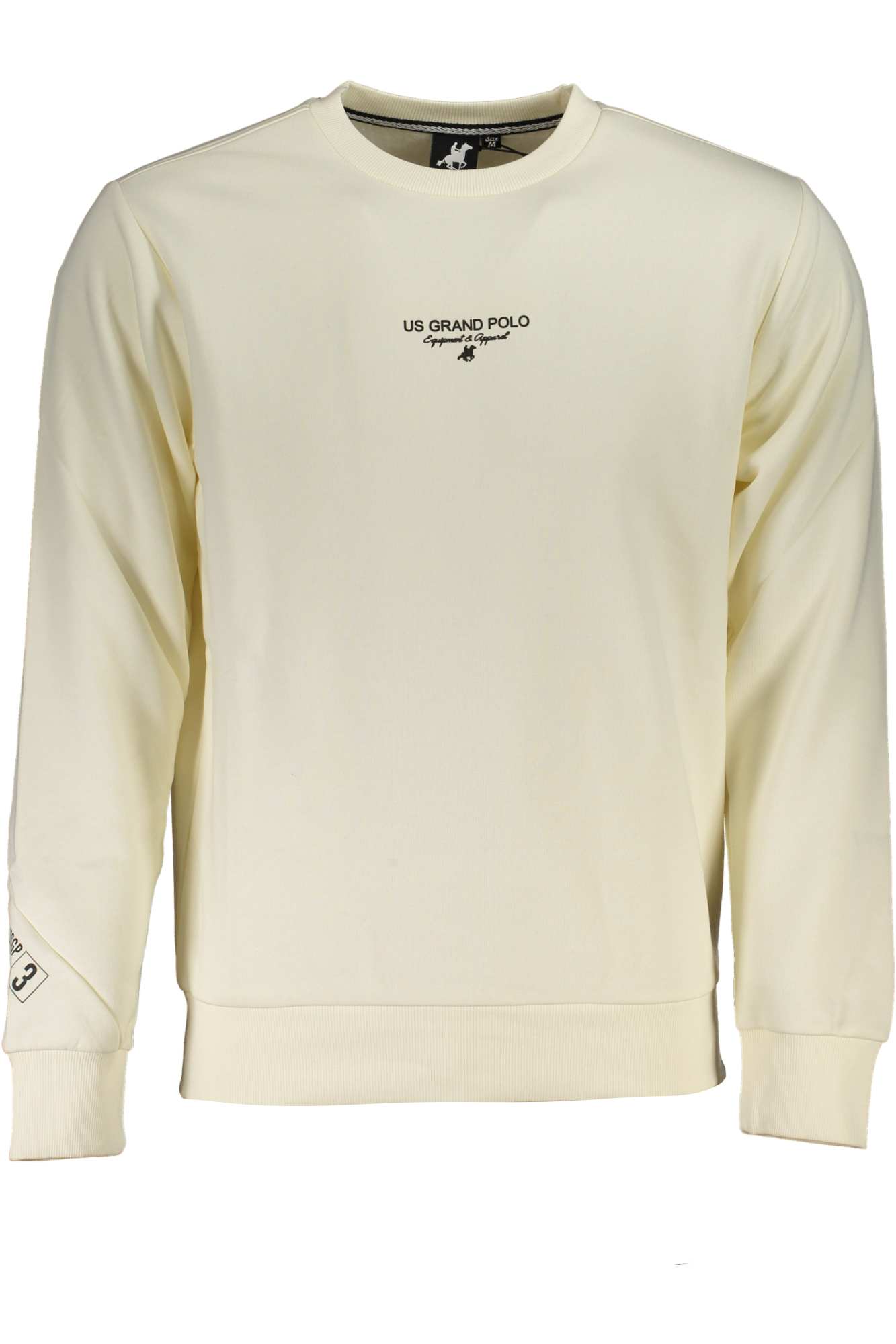 U.S. GRAND FELPA SENZA ZIP UOMO BIANCO