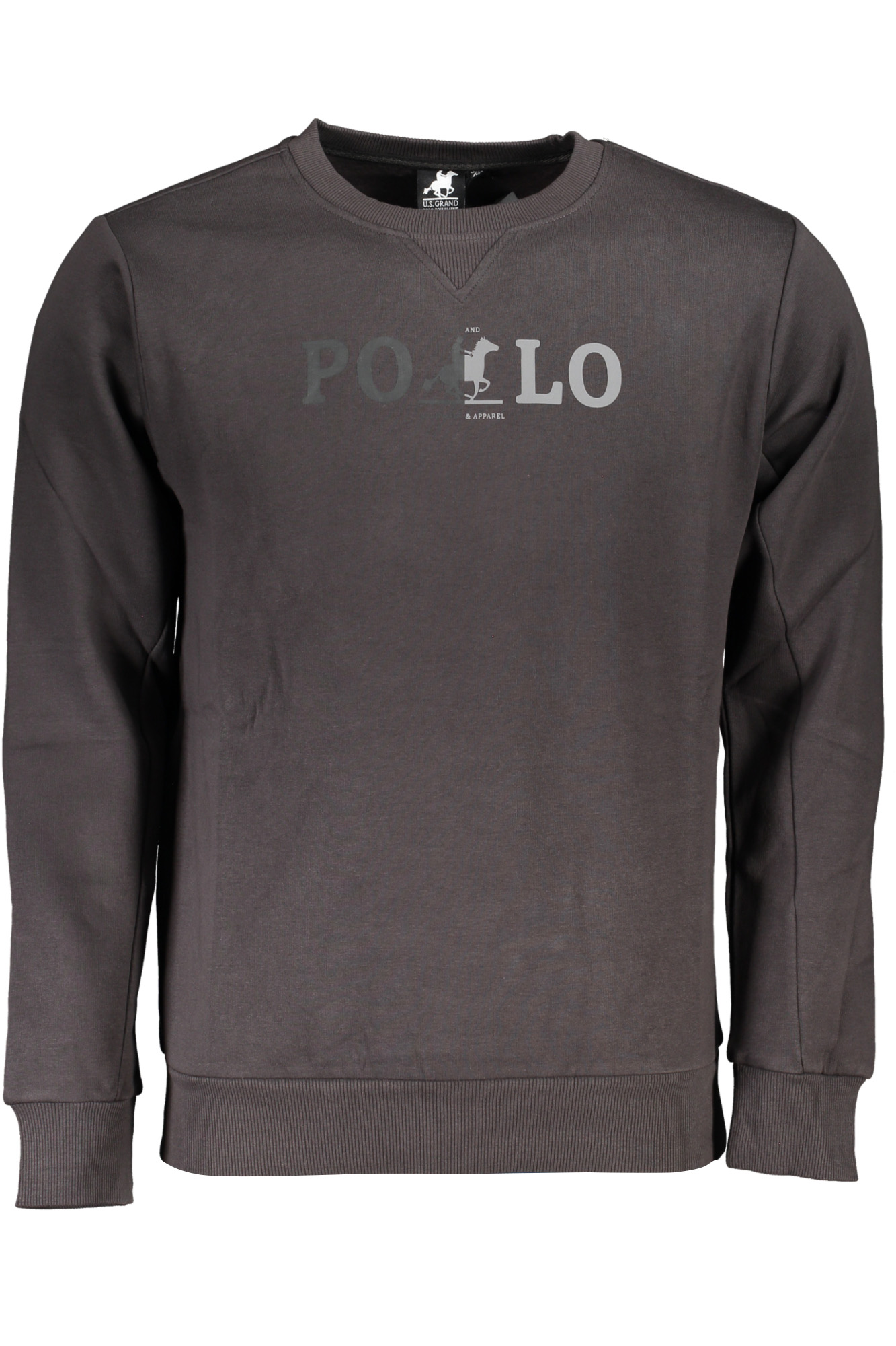 U.S. GRAND FELPA SENZA ZIP UOMO GRIGIO