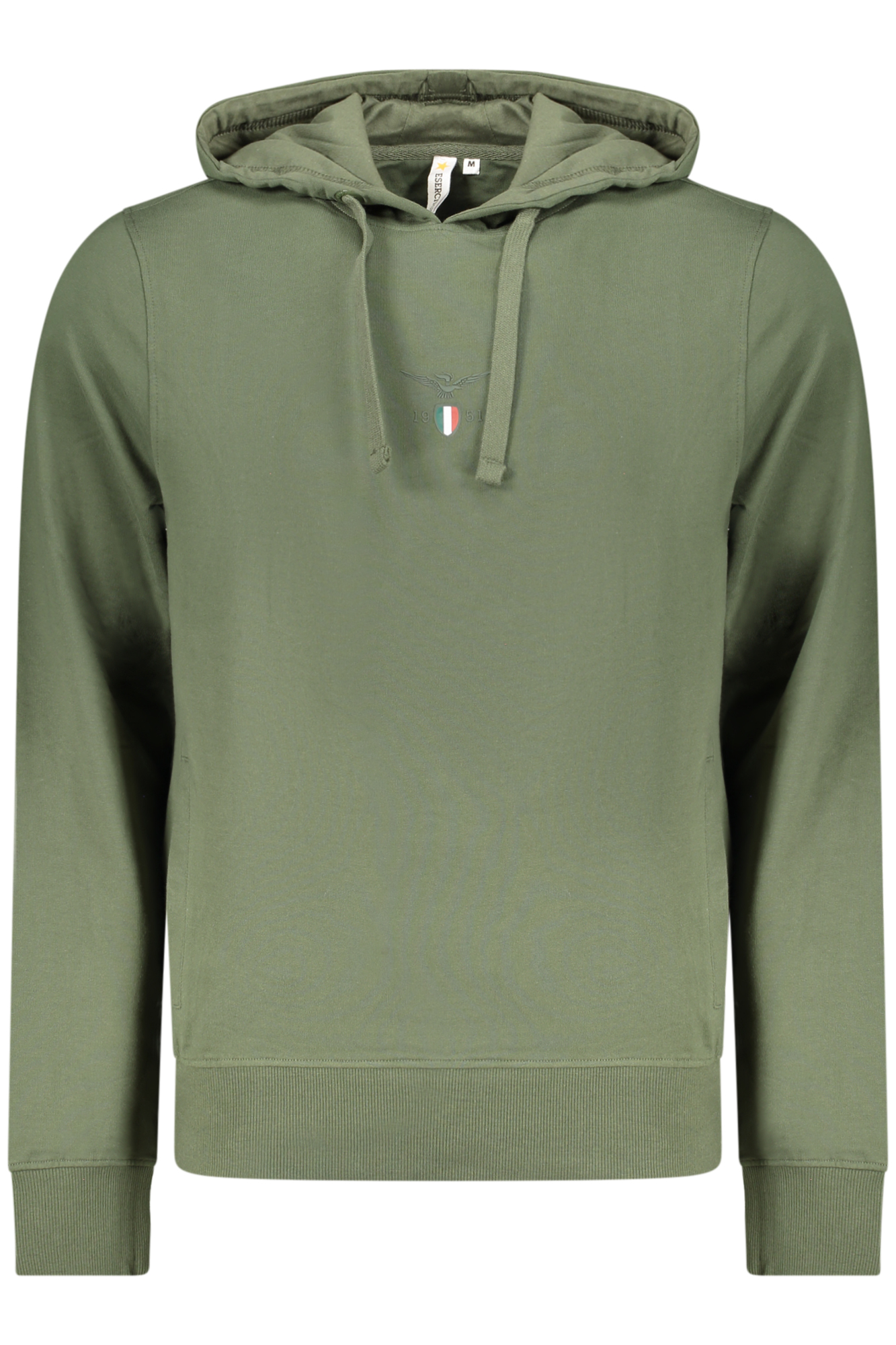 ACCADEMIA MILITARE FELPA SENZA ZIP UOMO VERDE