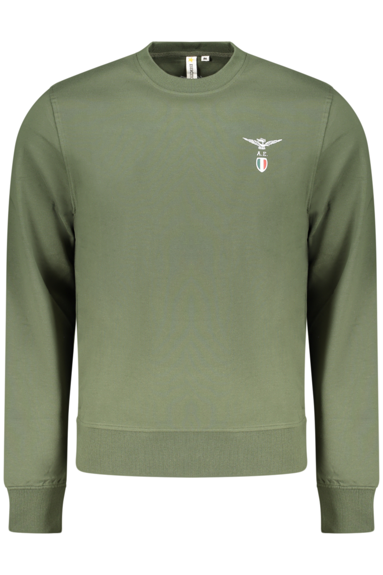 ACCADEMIA MILITARE FELPA SENZA ZIP UOMO VERDE