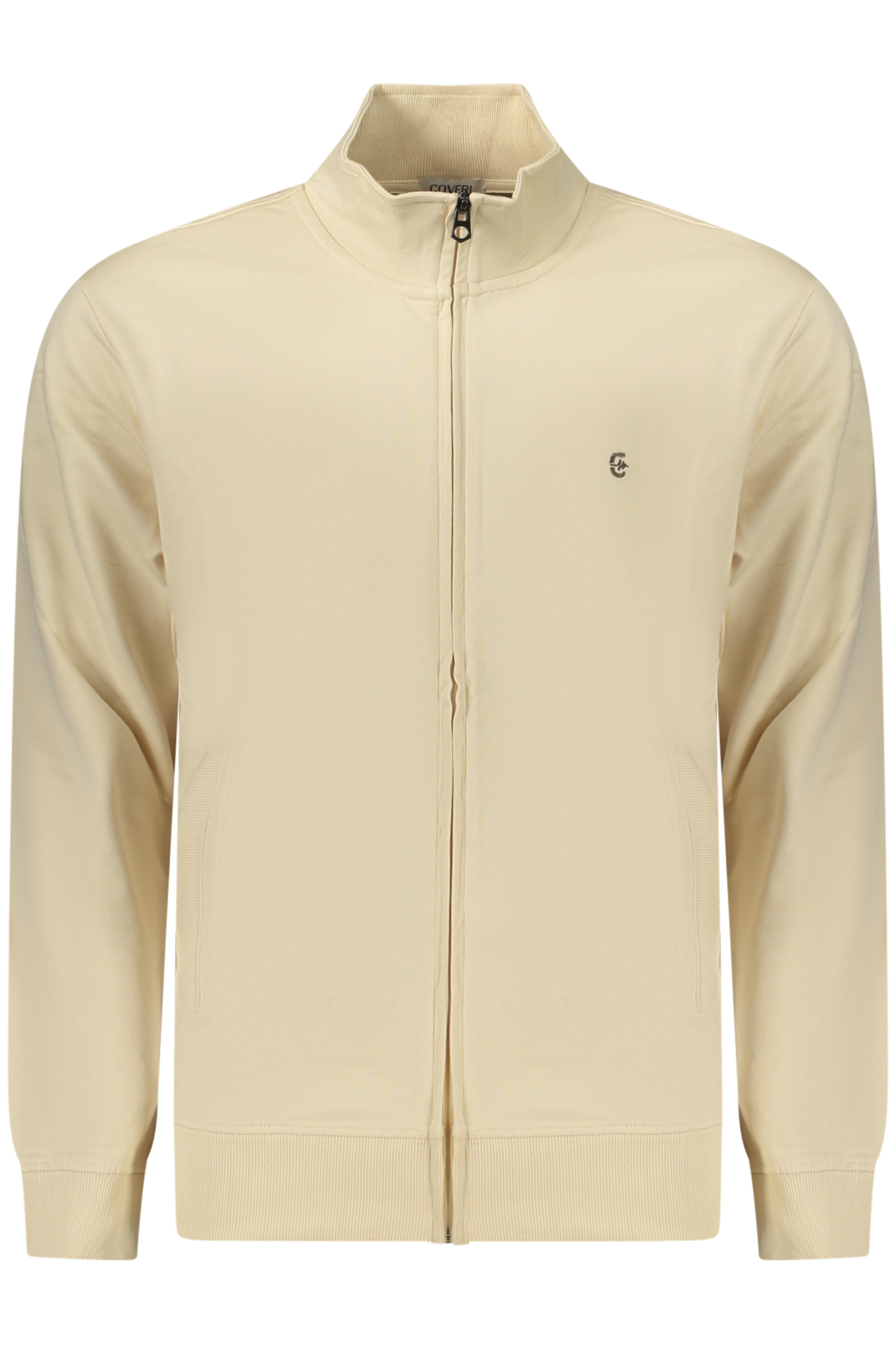 COVERI MOVING FELPA CON ZIP UOMO BEIGE