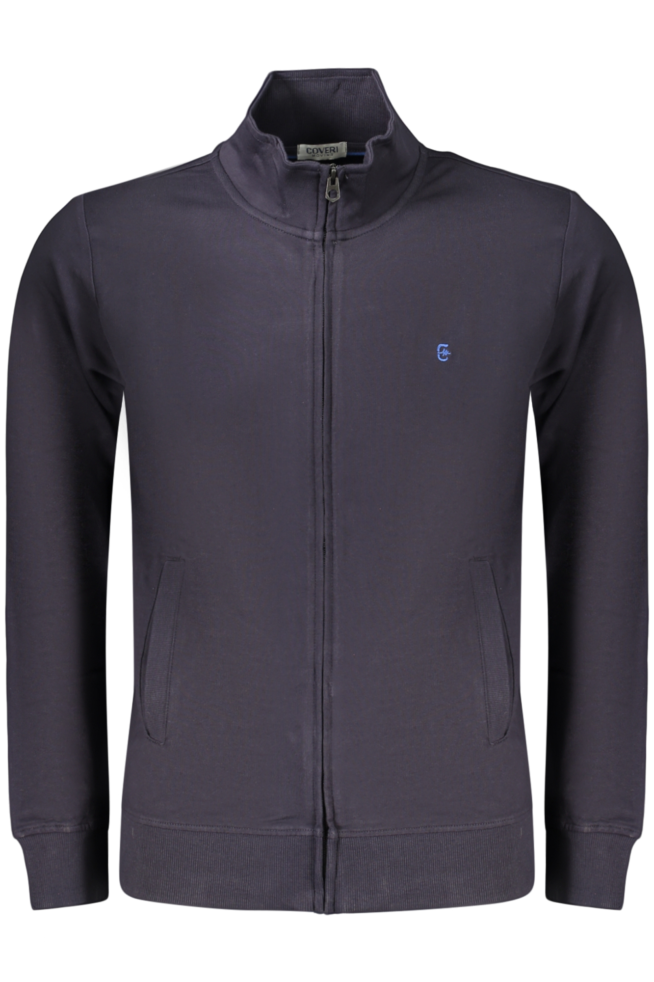 COVERI MOVING FELPA CON ZIP UOMO BLU