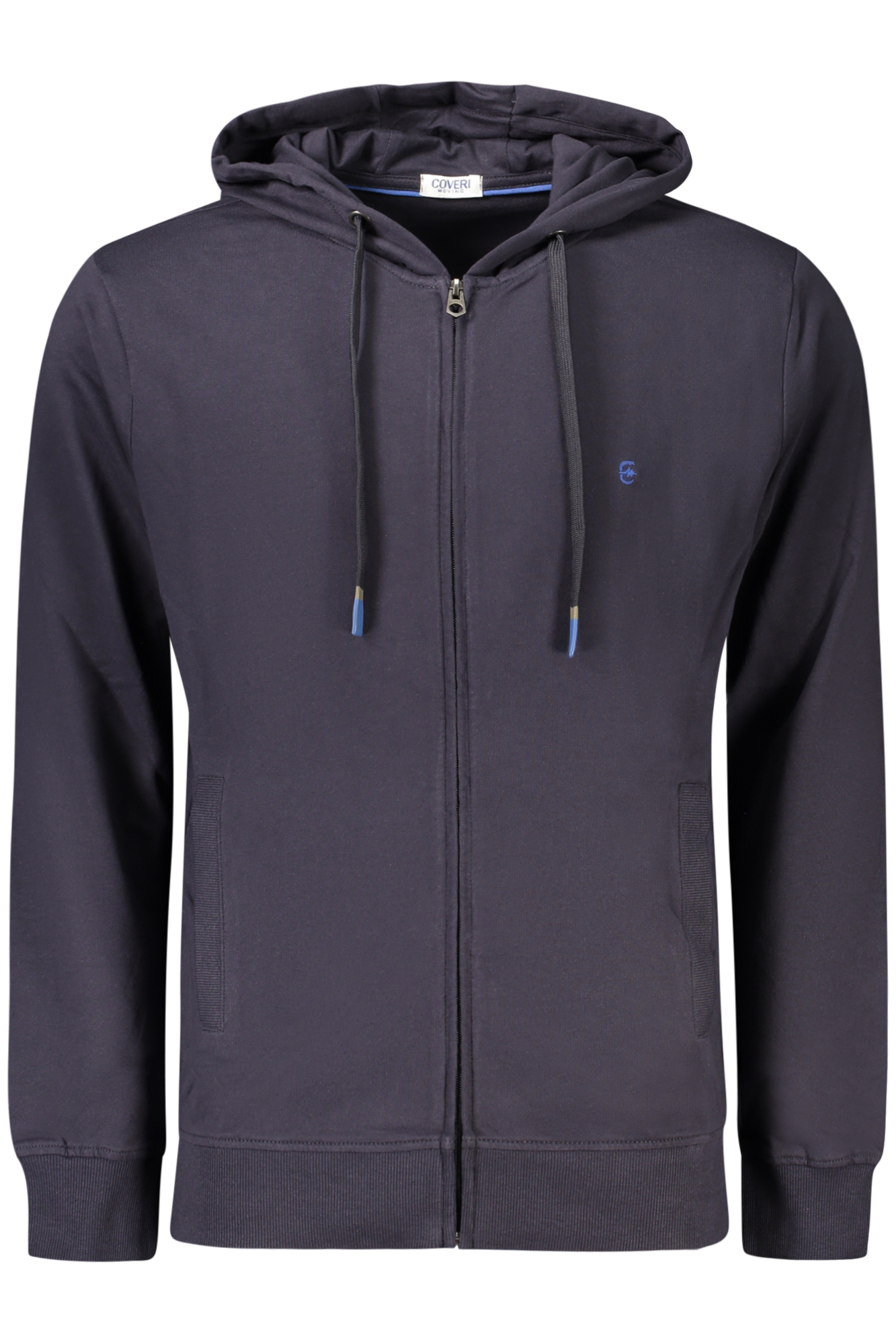 COVERI MOVING FELPA CON ZIP UOMO BLU