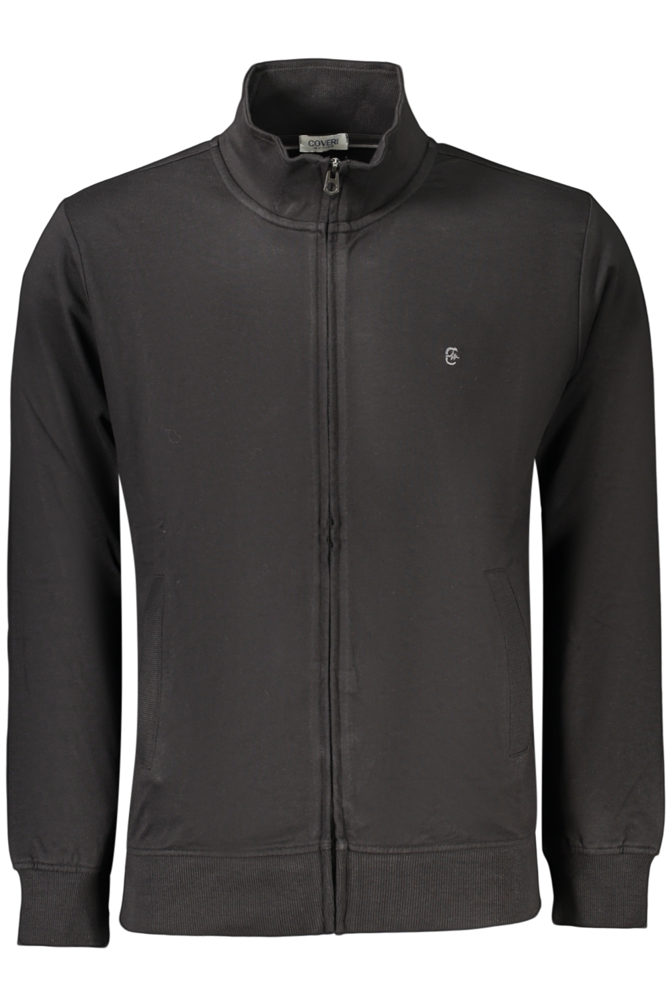 COVERI MOVING FELPA CON ZIP UOMO NERO