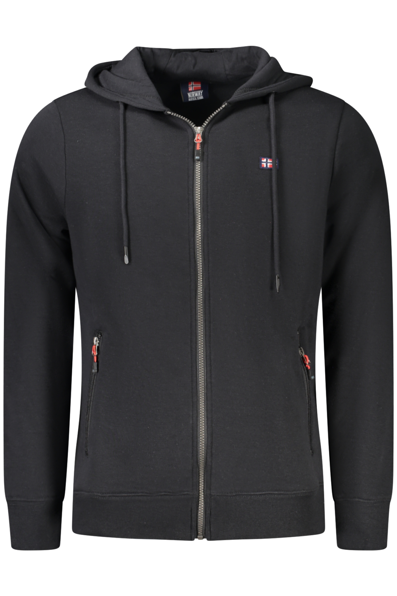 NORWAY 1963 FELPA CON ZIP UOMO NERO