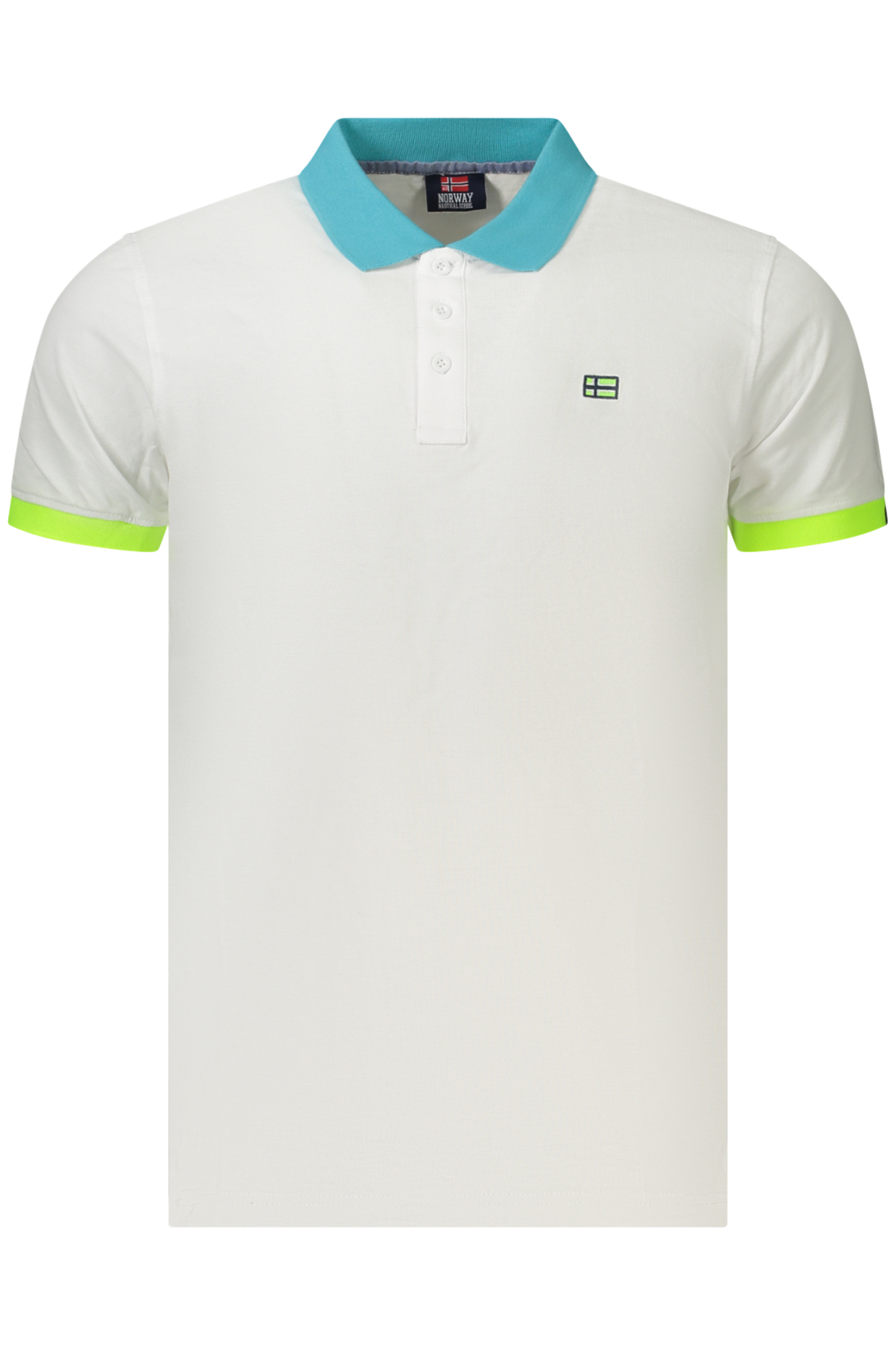 NORWAY 1963 POLO MANICHE CORTE UOMO BIANCO