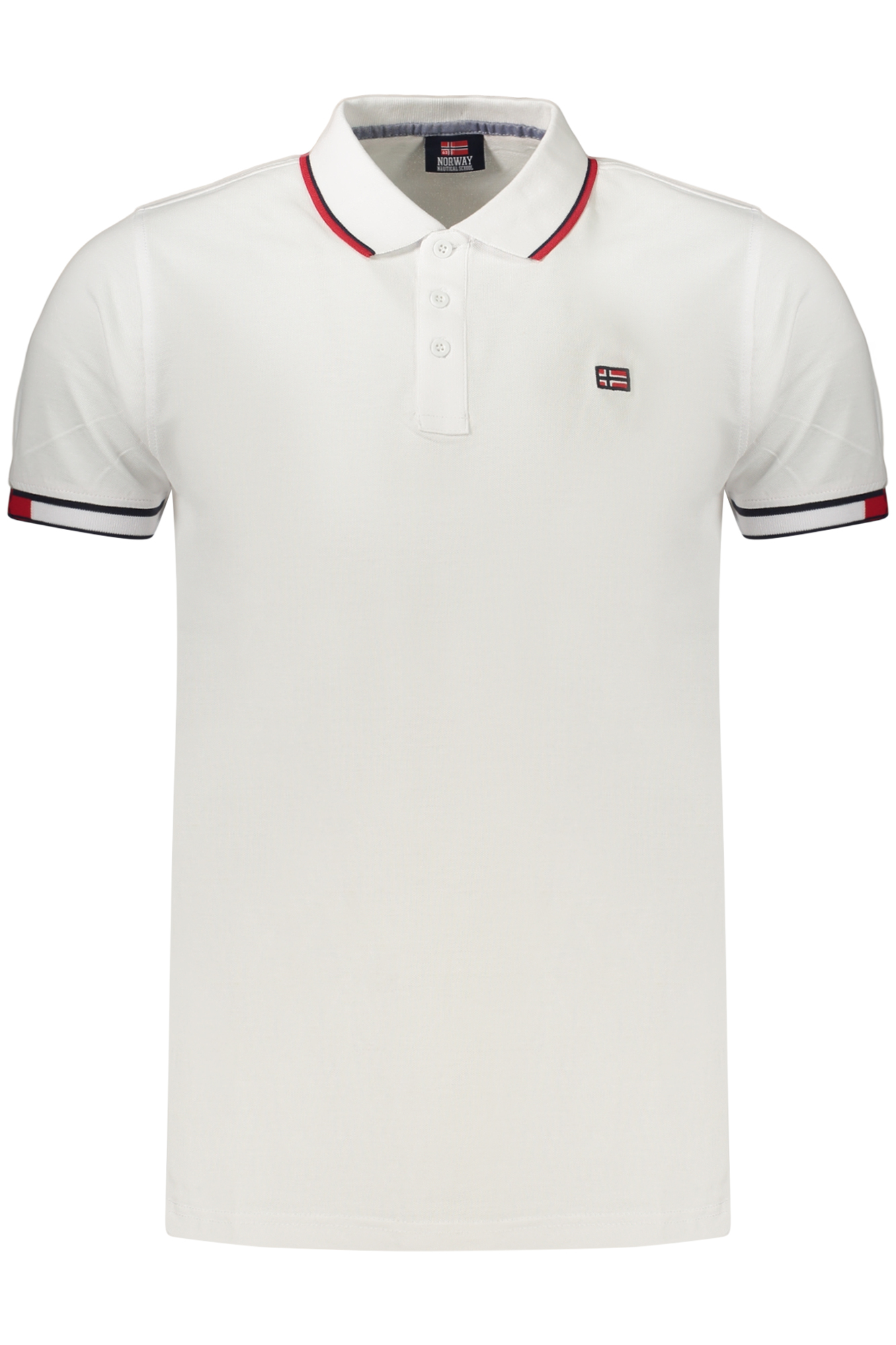 NORWAY 1963 POLO MANICHE CORTE UOMO BIANCO