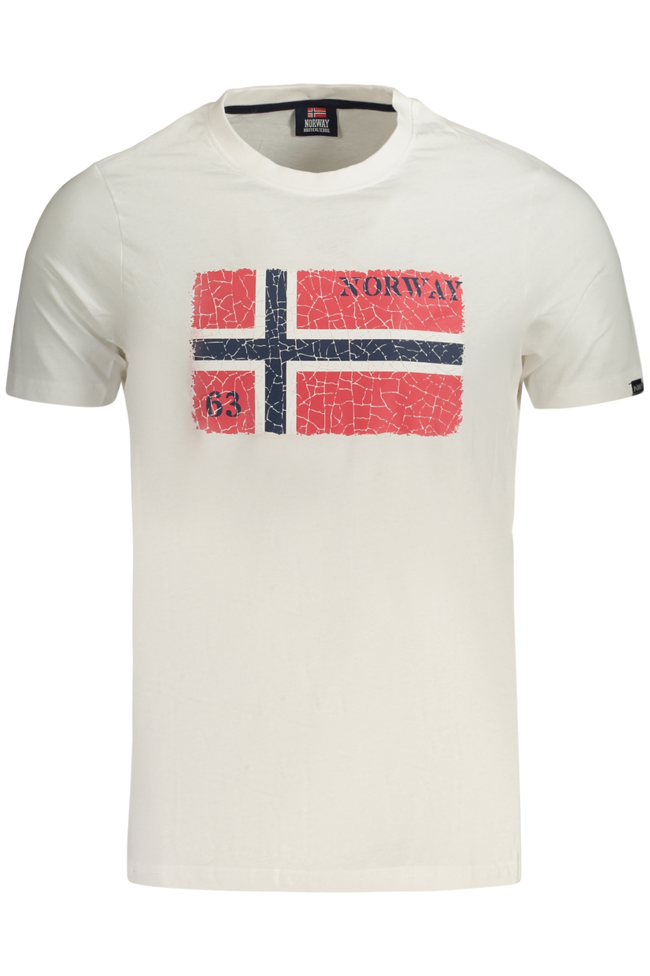 NORWAY 1963 T-SHIRT MANICHE CORTE UOMO BIANCO