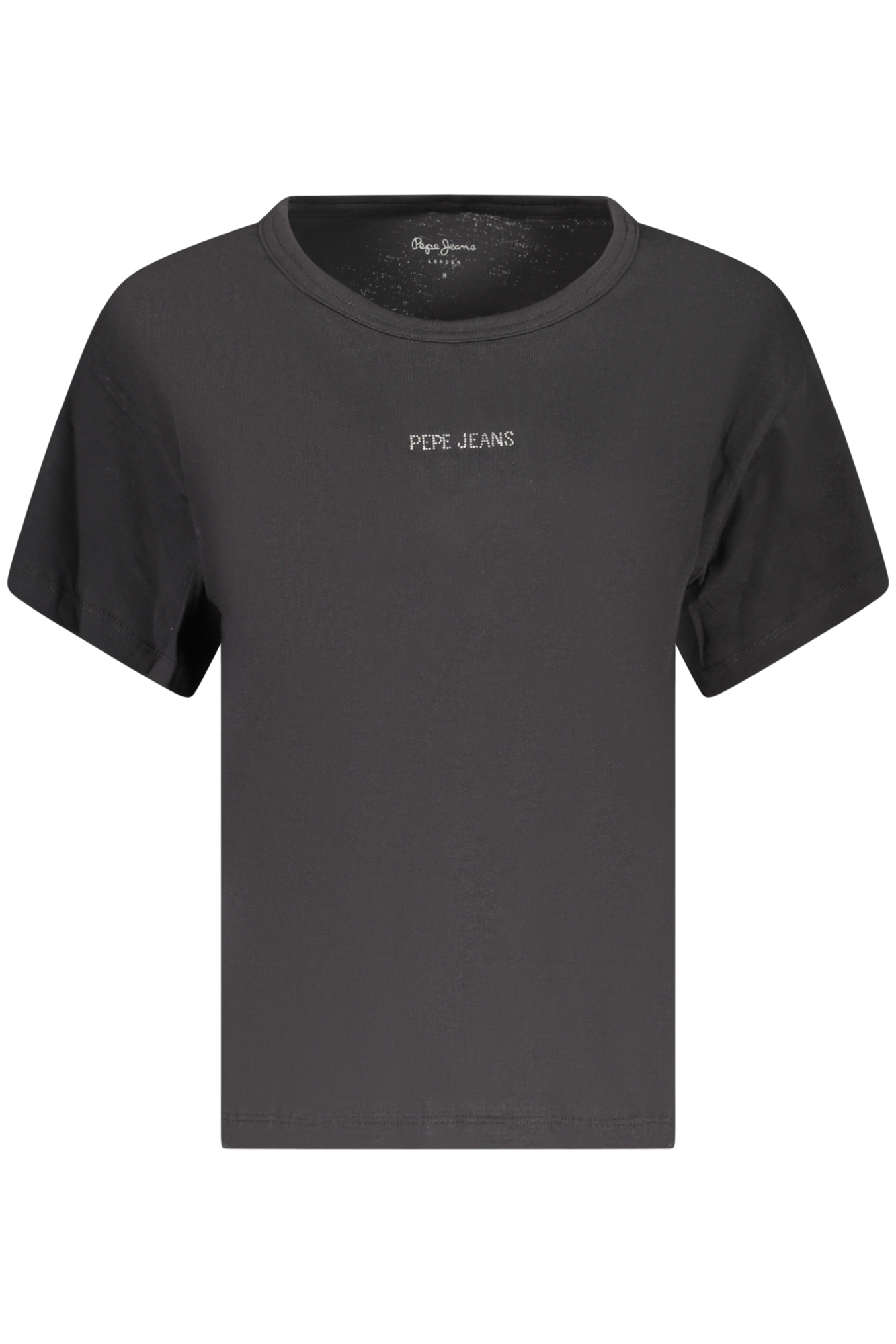 PEPE JEANS T-SHIRT MANICHE CORTE DONNA NERO