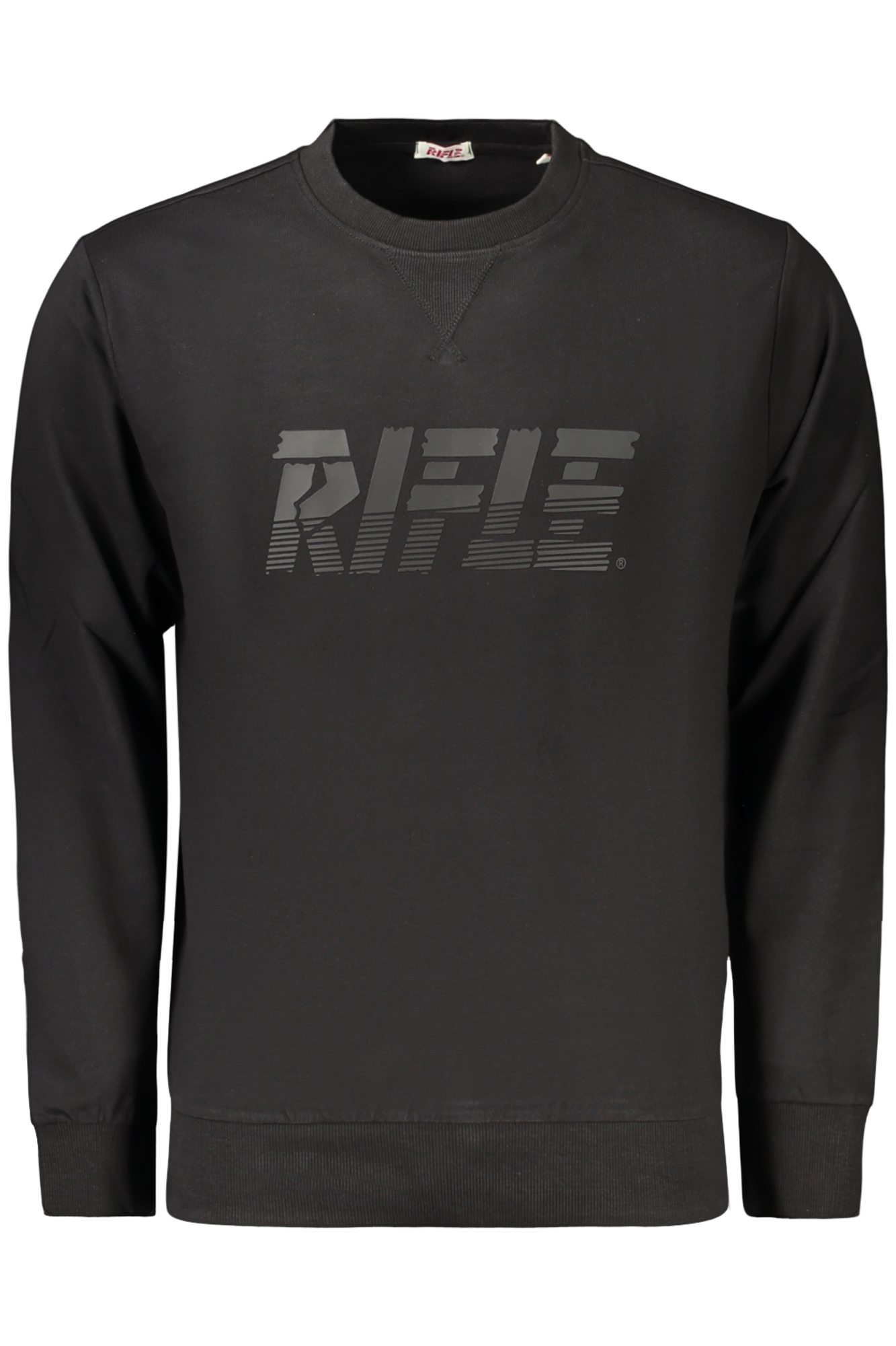 RIFLE FELPA SENZA ZIP UOMO NERO