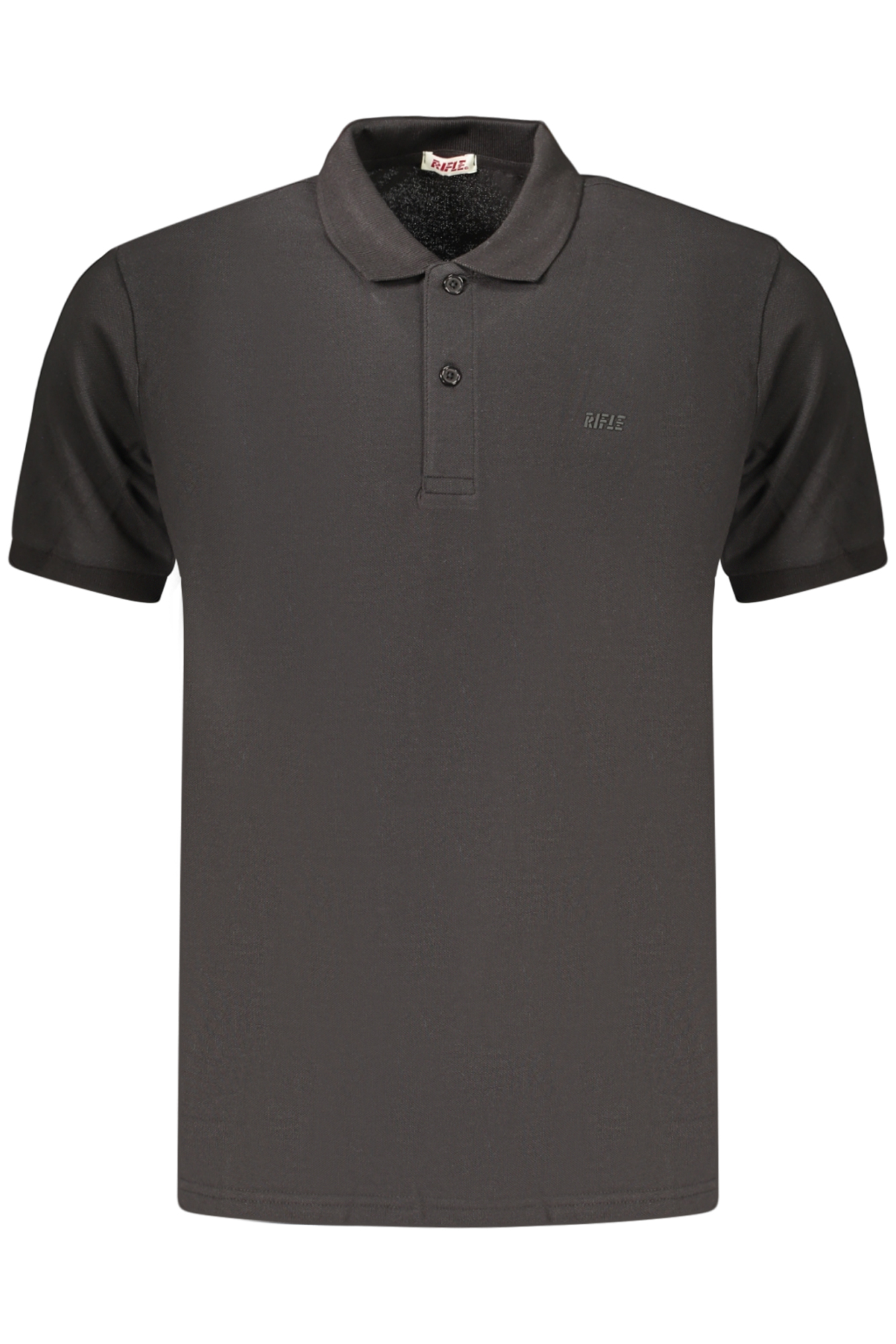 RIFLE POLO MANICHE CORTE UOMO NERO