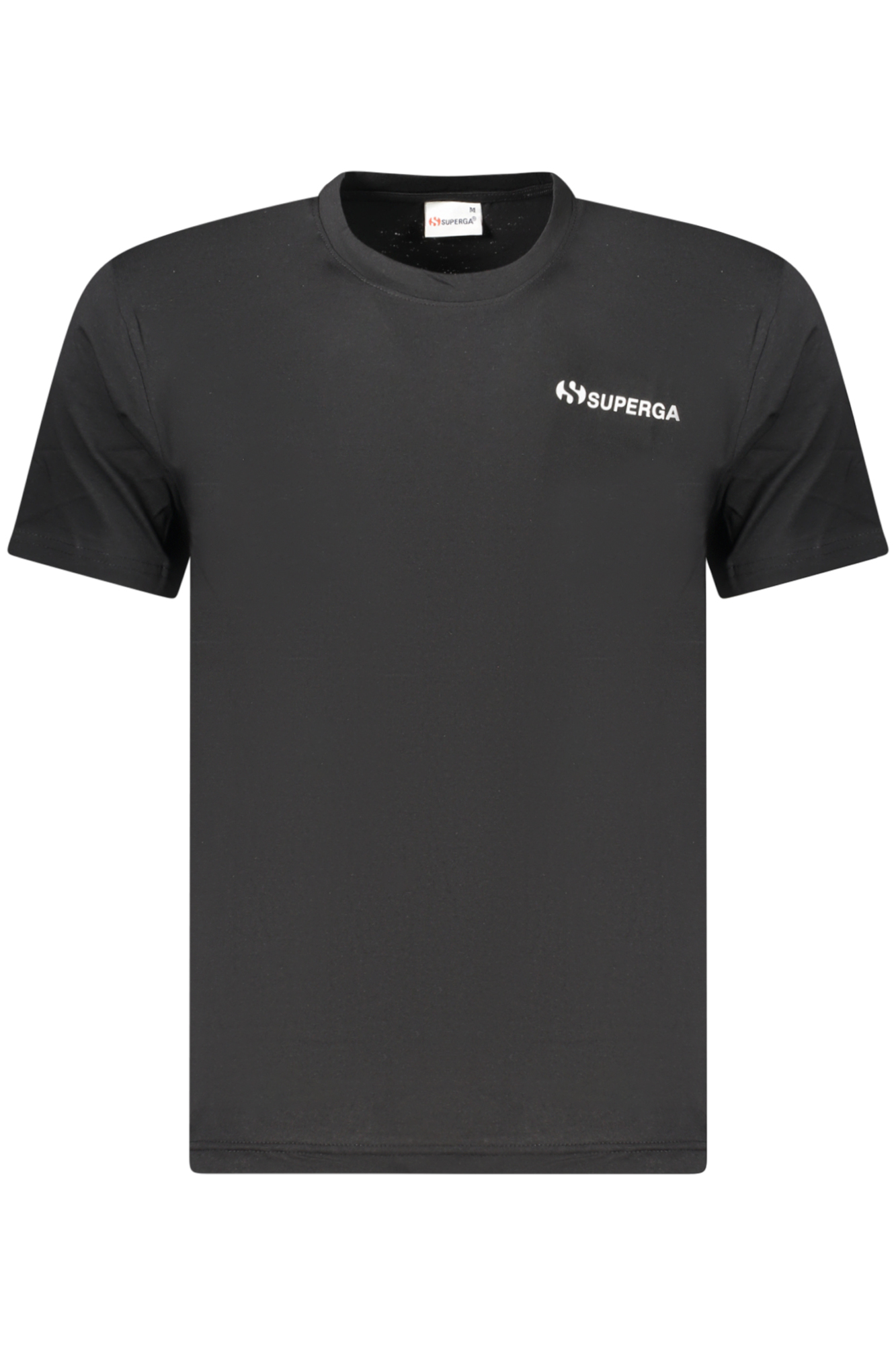 SUPERGA T-SHIRT MANICHE CORTE UOMO NERO