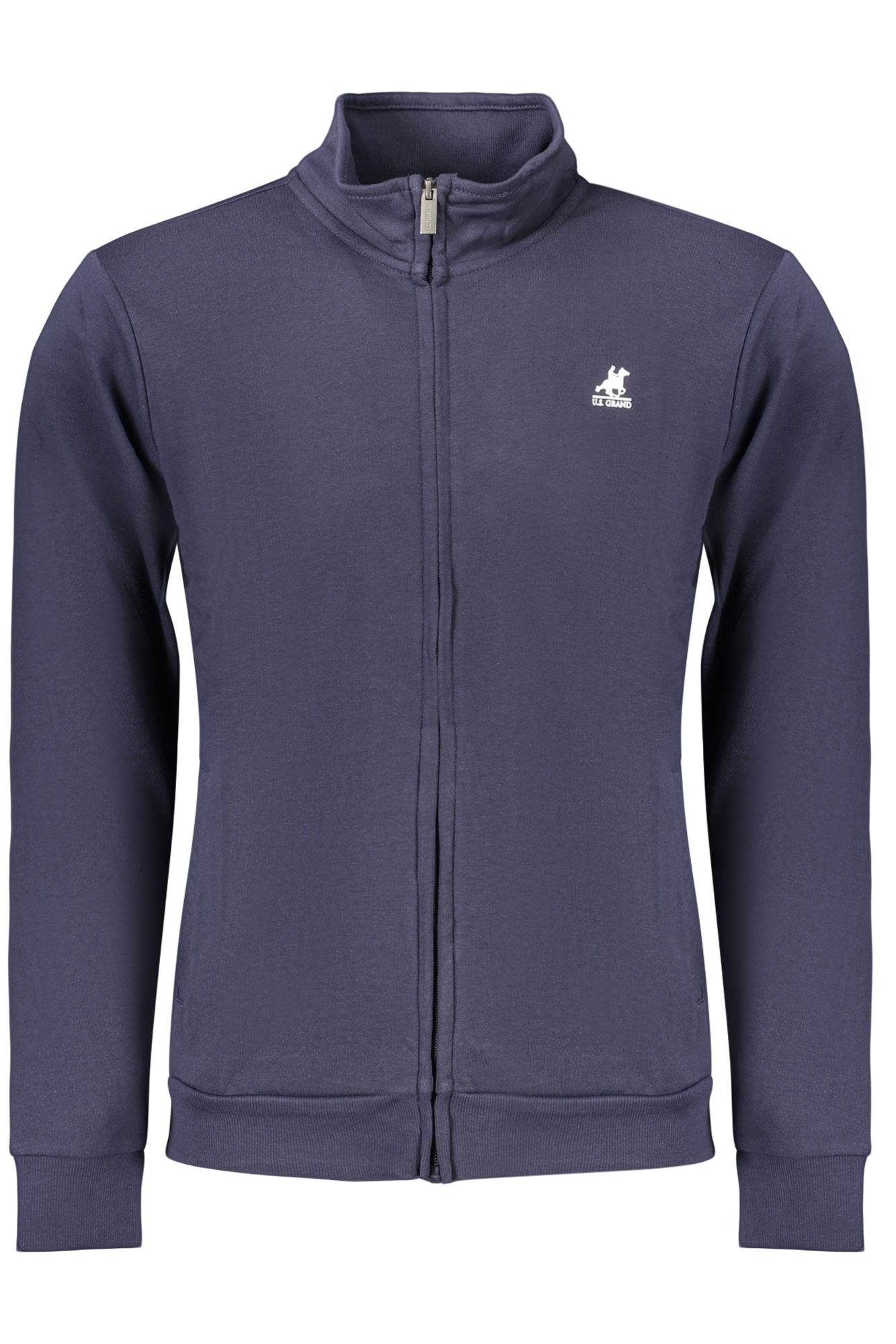 U.S. GRAND FELPA CON ZIP UOMO BLU