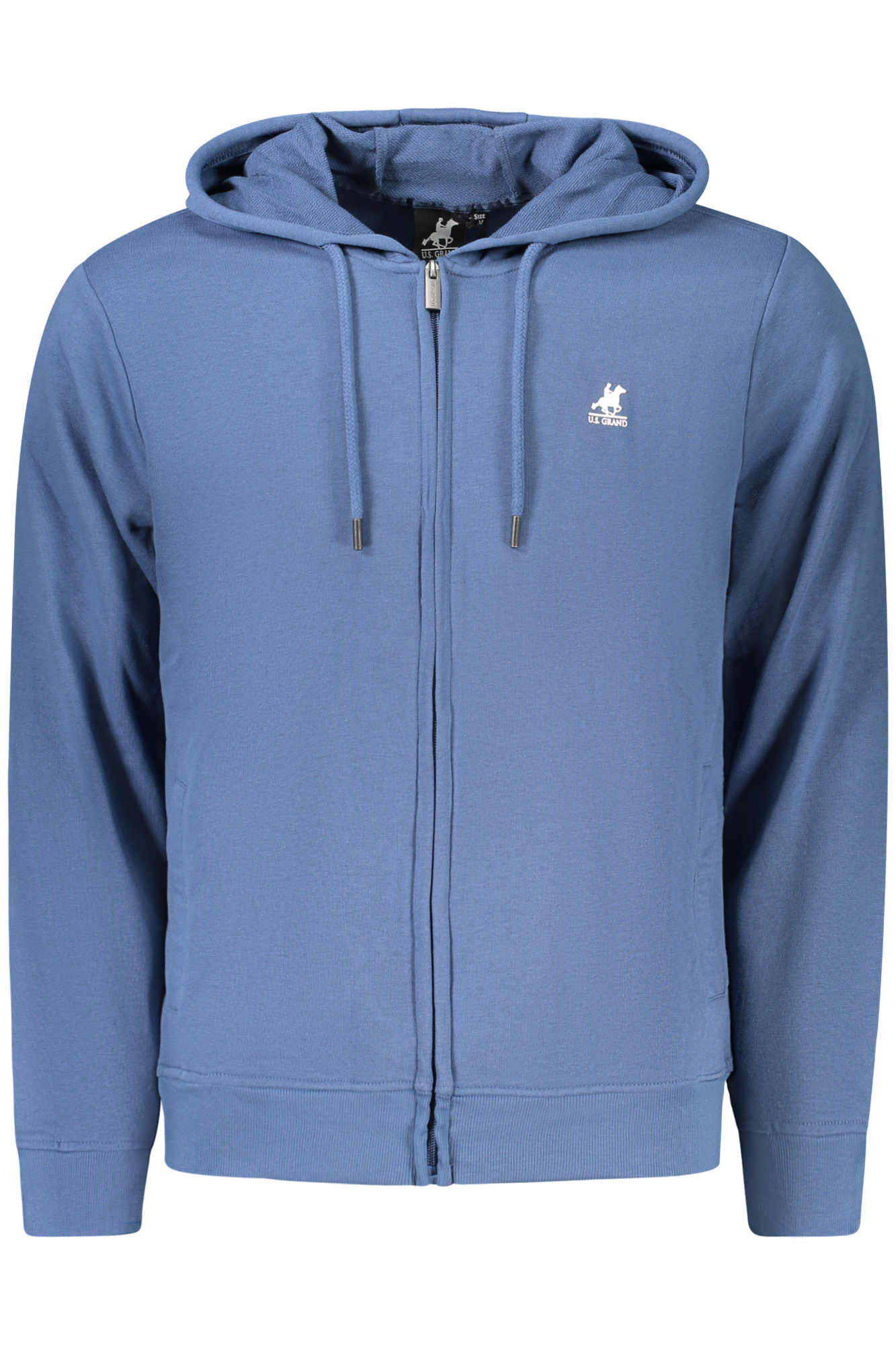 U.S. GRAND FELPA CON ZIP UOMO BLU