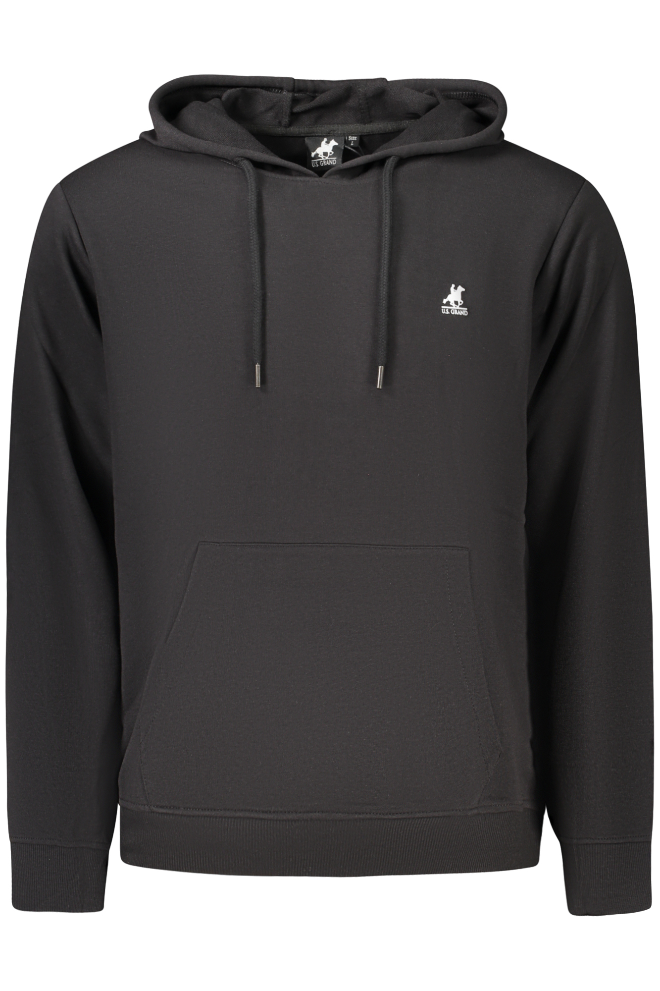 U.S. GRAND FELPA SENZA ZIP UOMO NERO