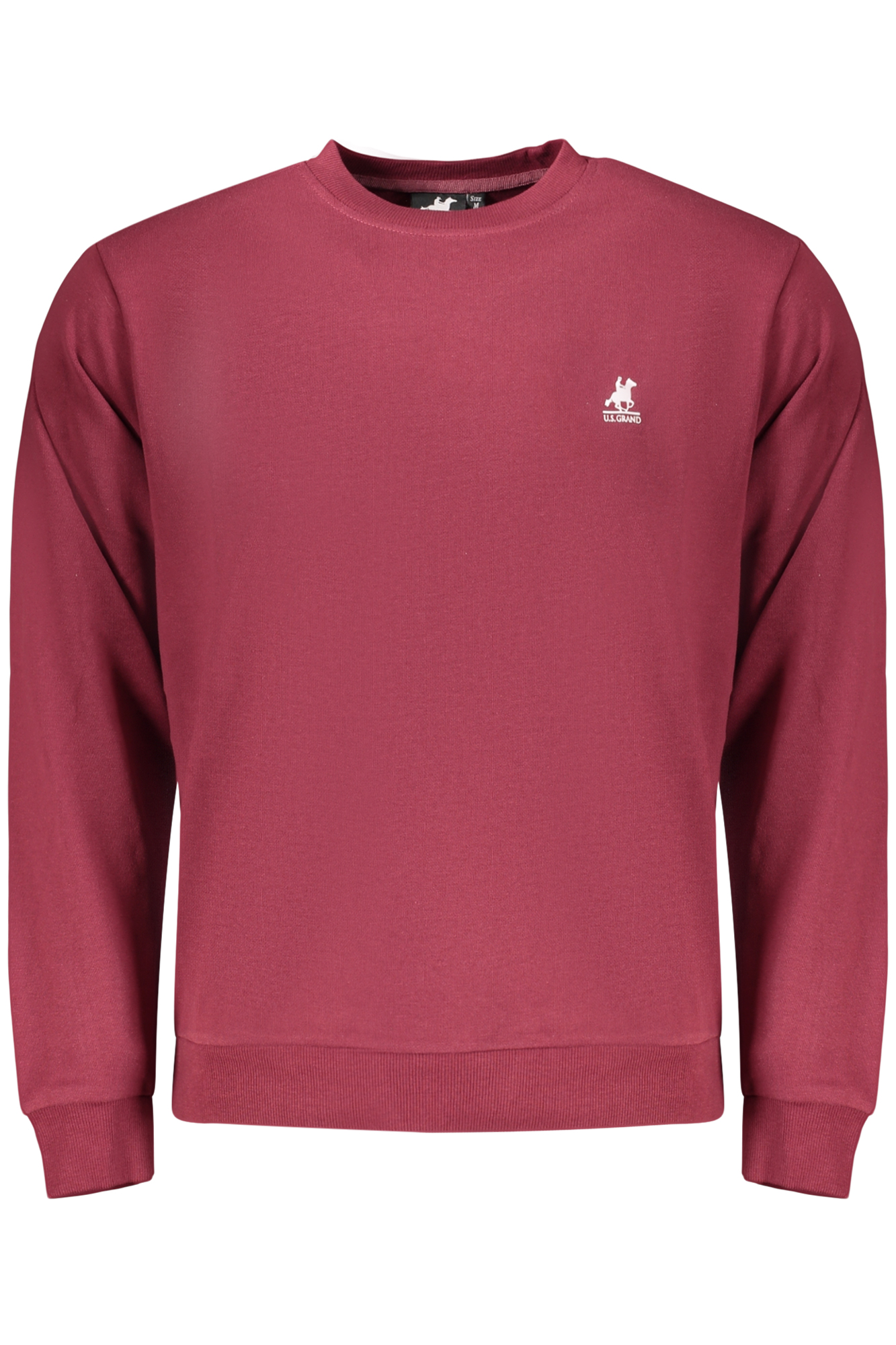 U.S. GRAND FELPA SENZA ZIP UOMO ROSSO