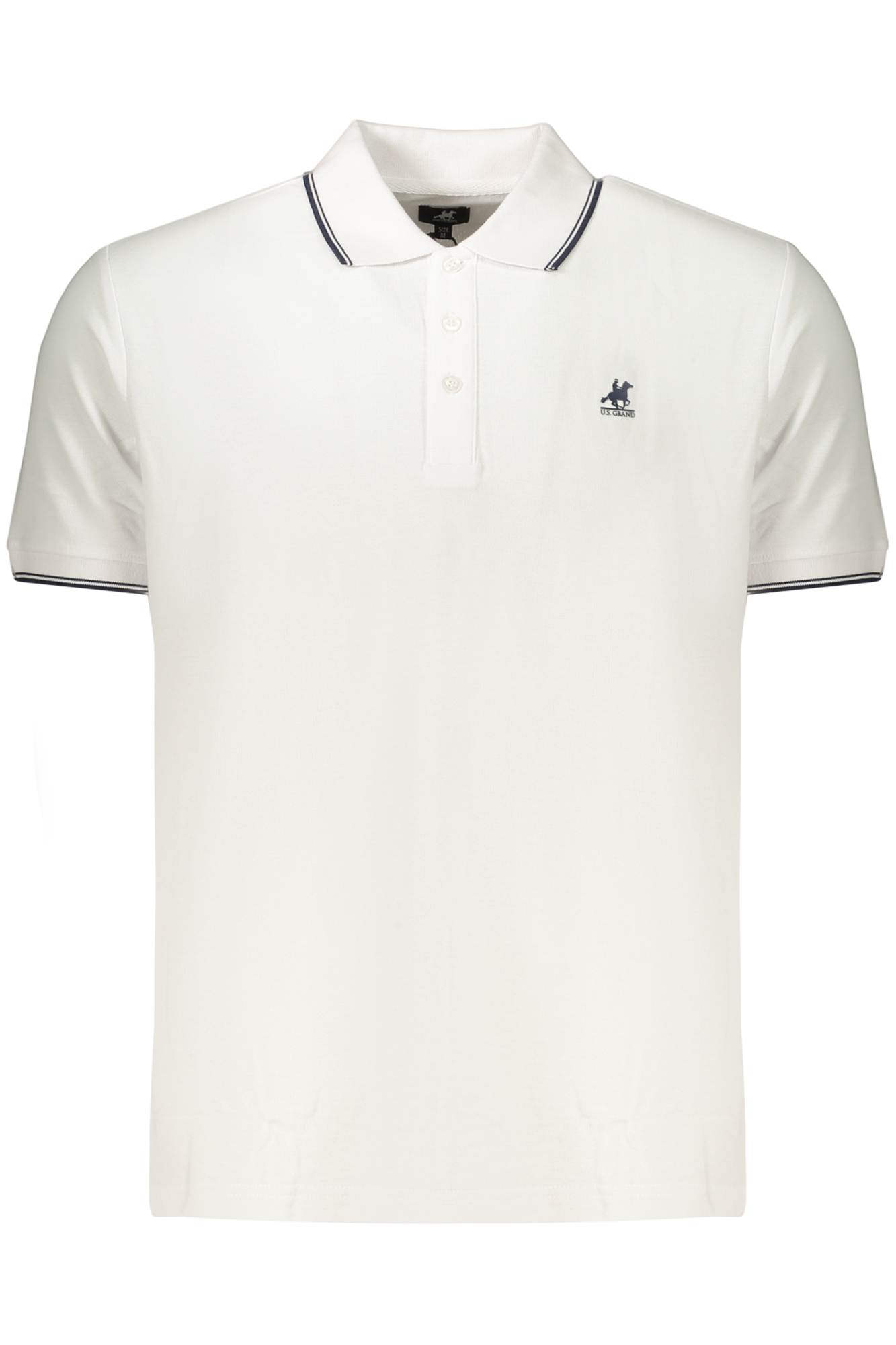 U.S. GRAND POLO MANICHE CORTE UOMO BIANCO