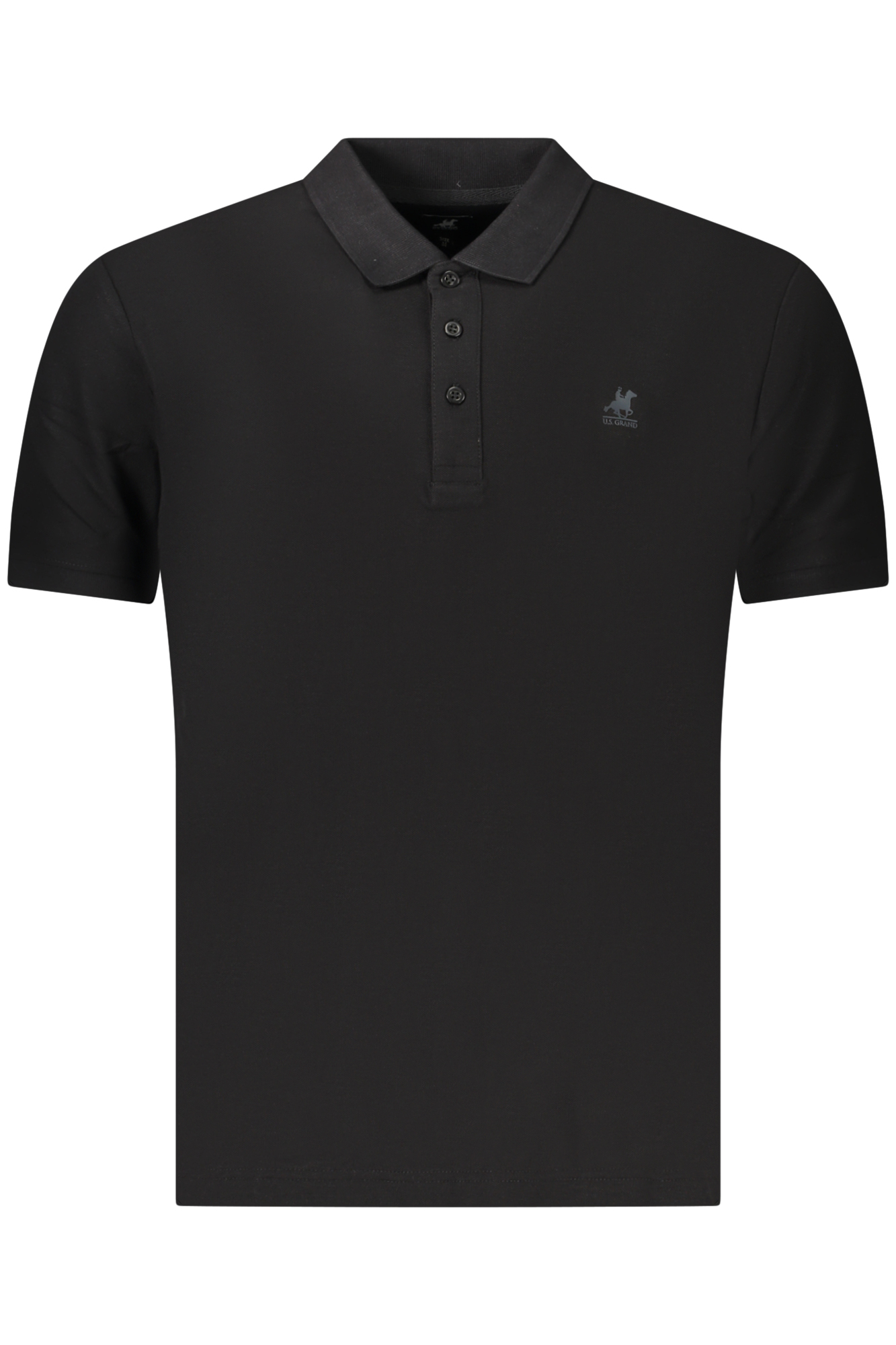 U.S. GRAND POLO MANICHE CORTE UOMO NERO