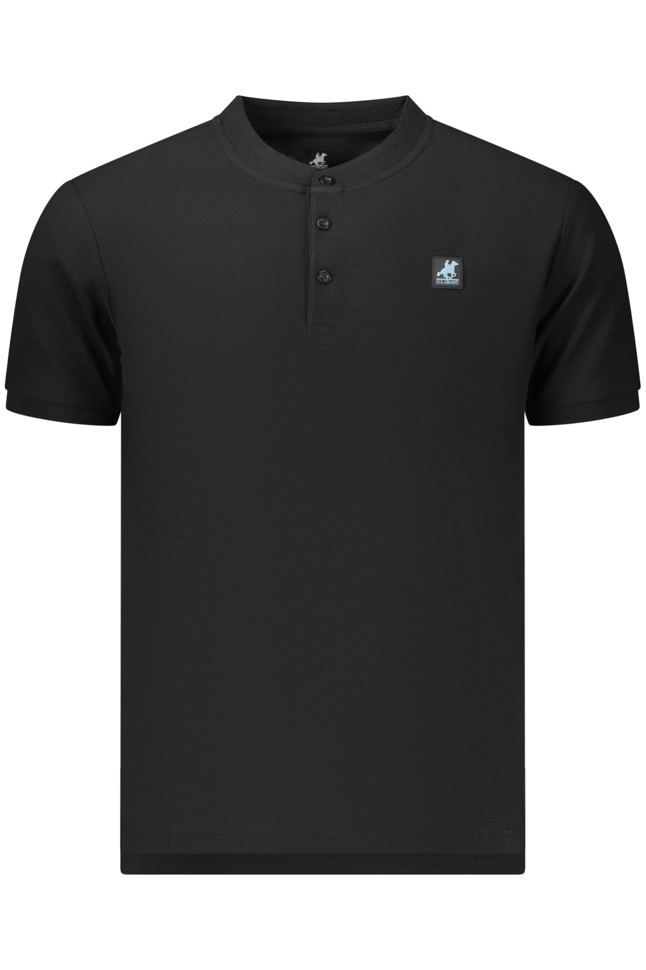 U.S. GRAND POLO MANICHE CORTE UOMO NERO