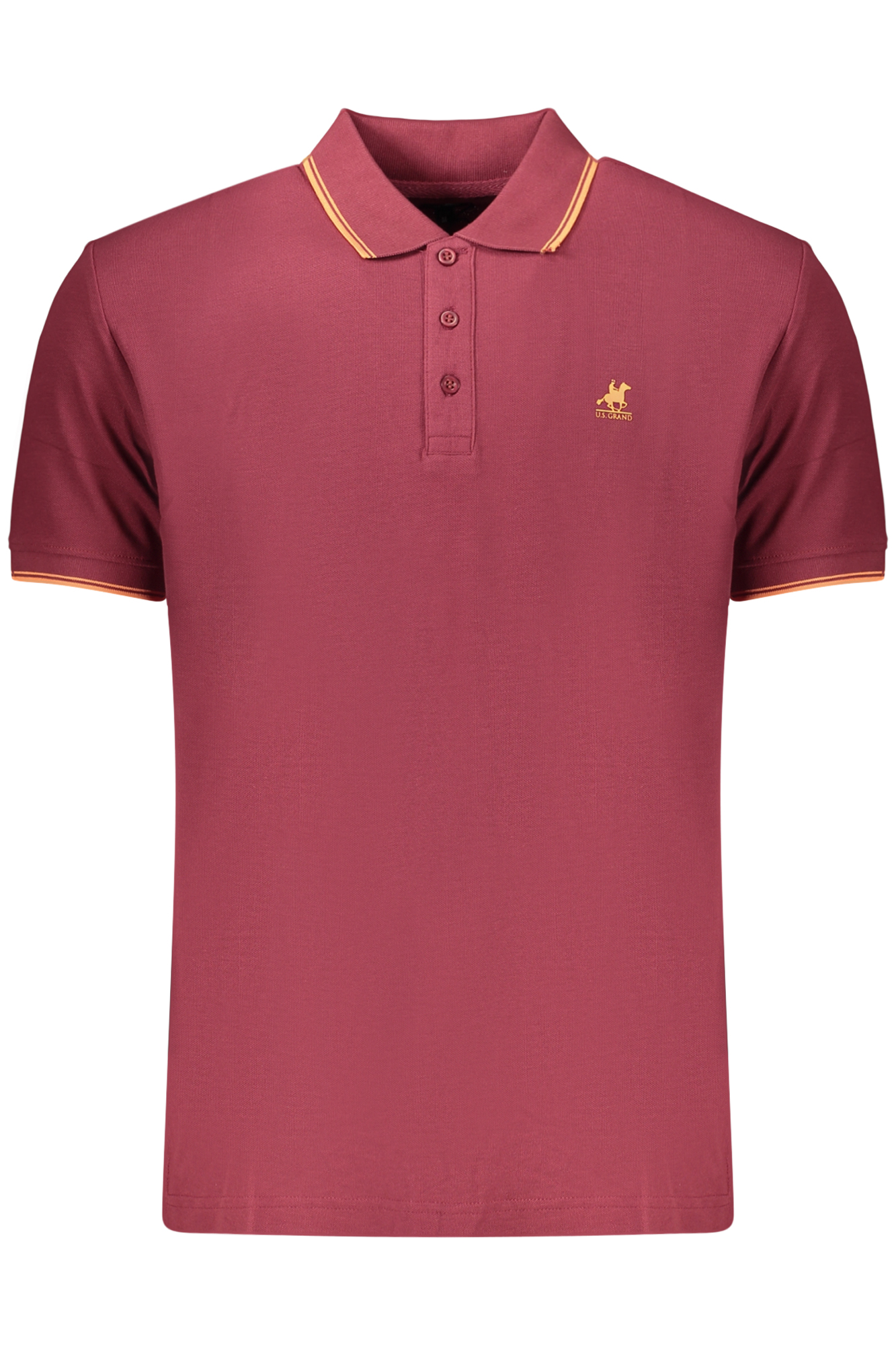 U.S. GRAND POLO MANICHE CORTE UOMO ROSSO