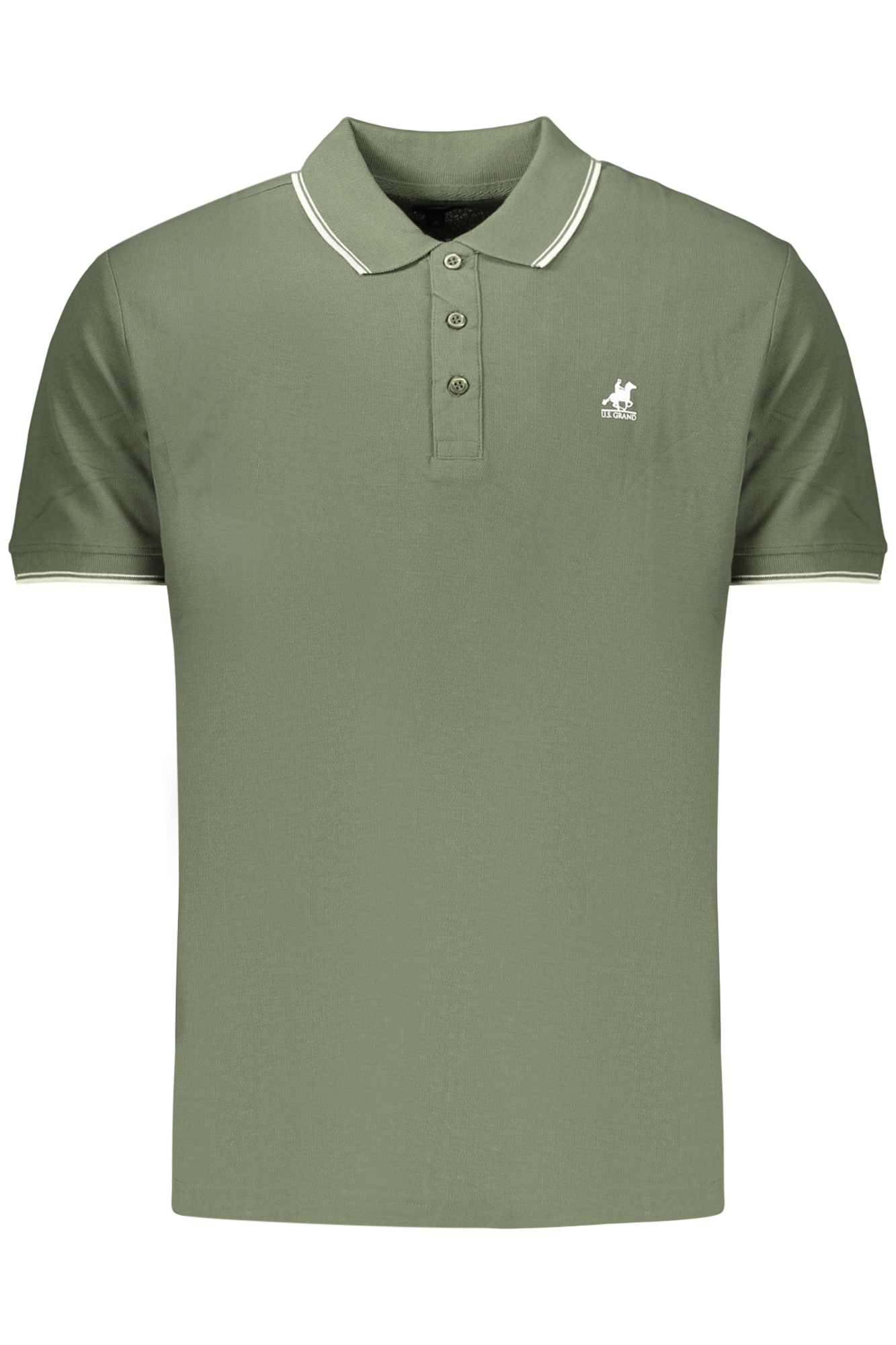U.S. GRAND POLO MANICHE CORTE UOMO VERDE