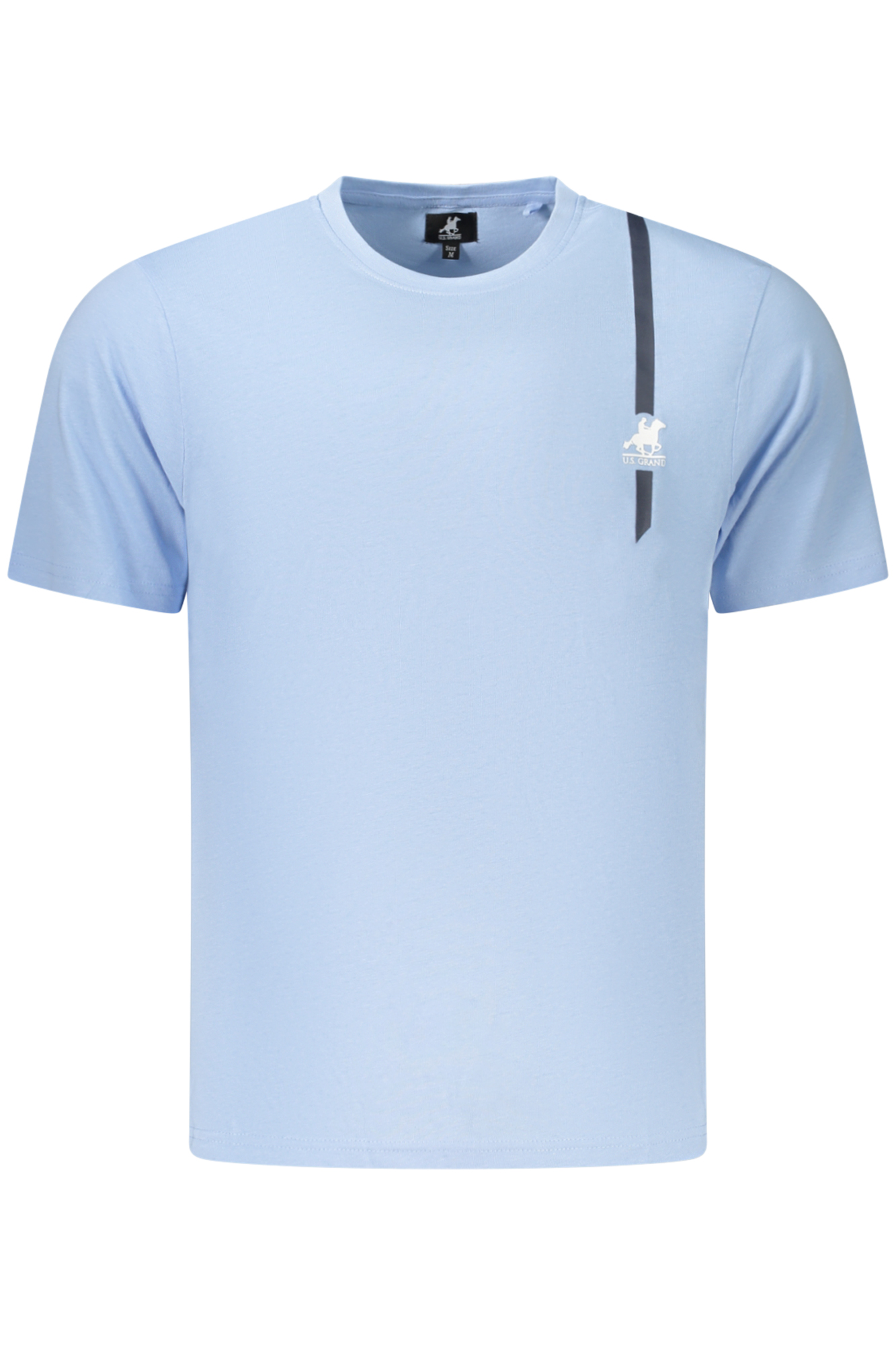 U.S. GRAND T-SHIRT MANICHE CORTE UOMO AZZURRO