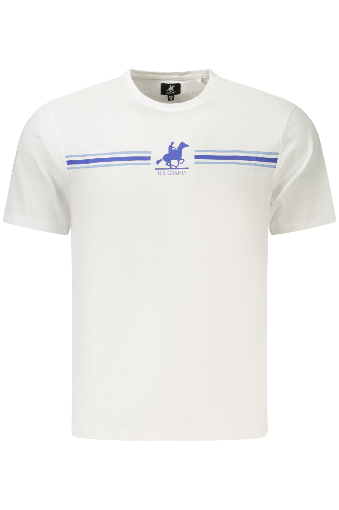 U.S. GRAND T-SHIRT MANICHE CORTE UOMO BIANCO