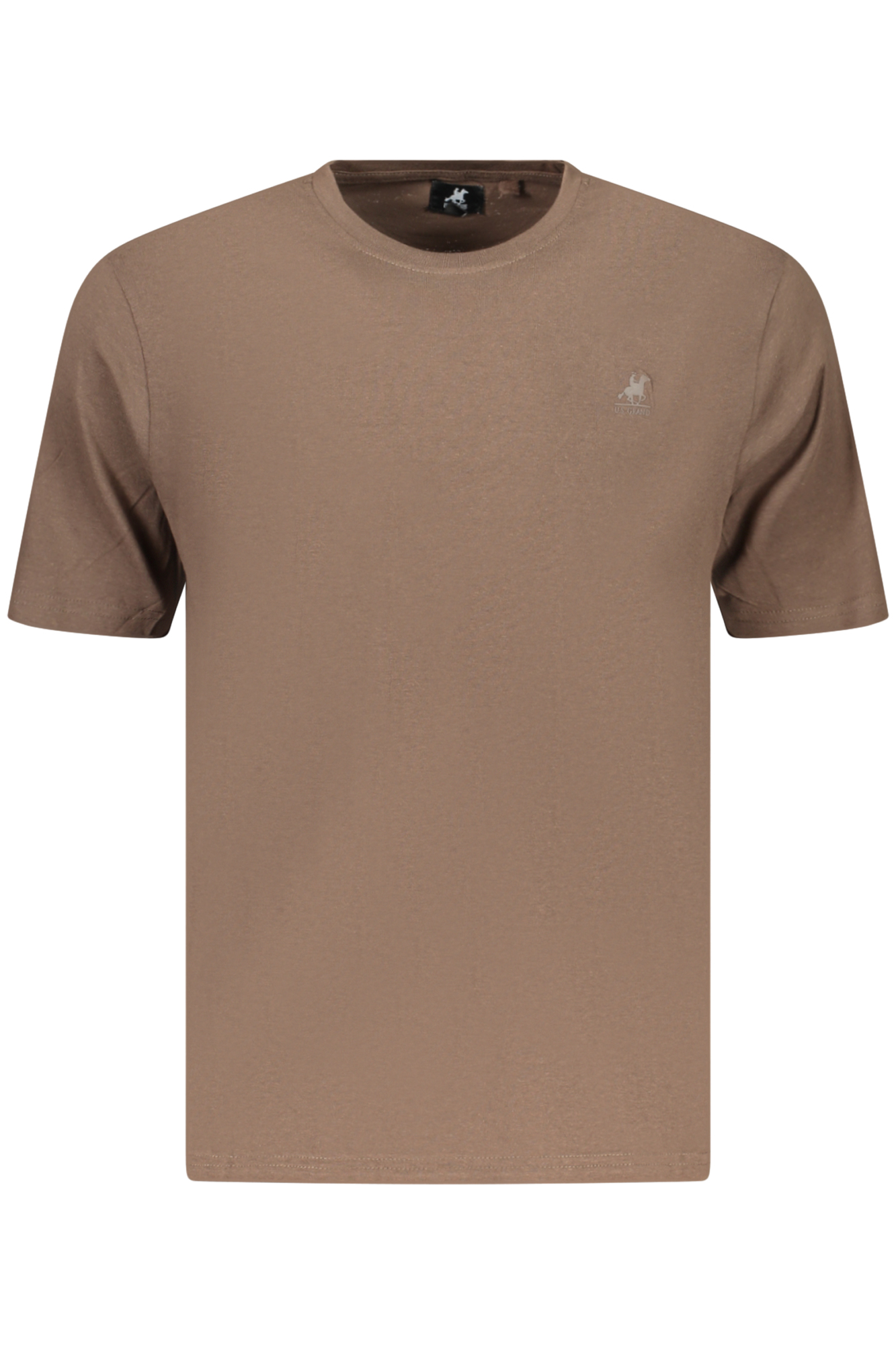 U.S. GRAND T-SHIRT MANICHE CORTE UOMO MARRONE