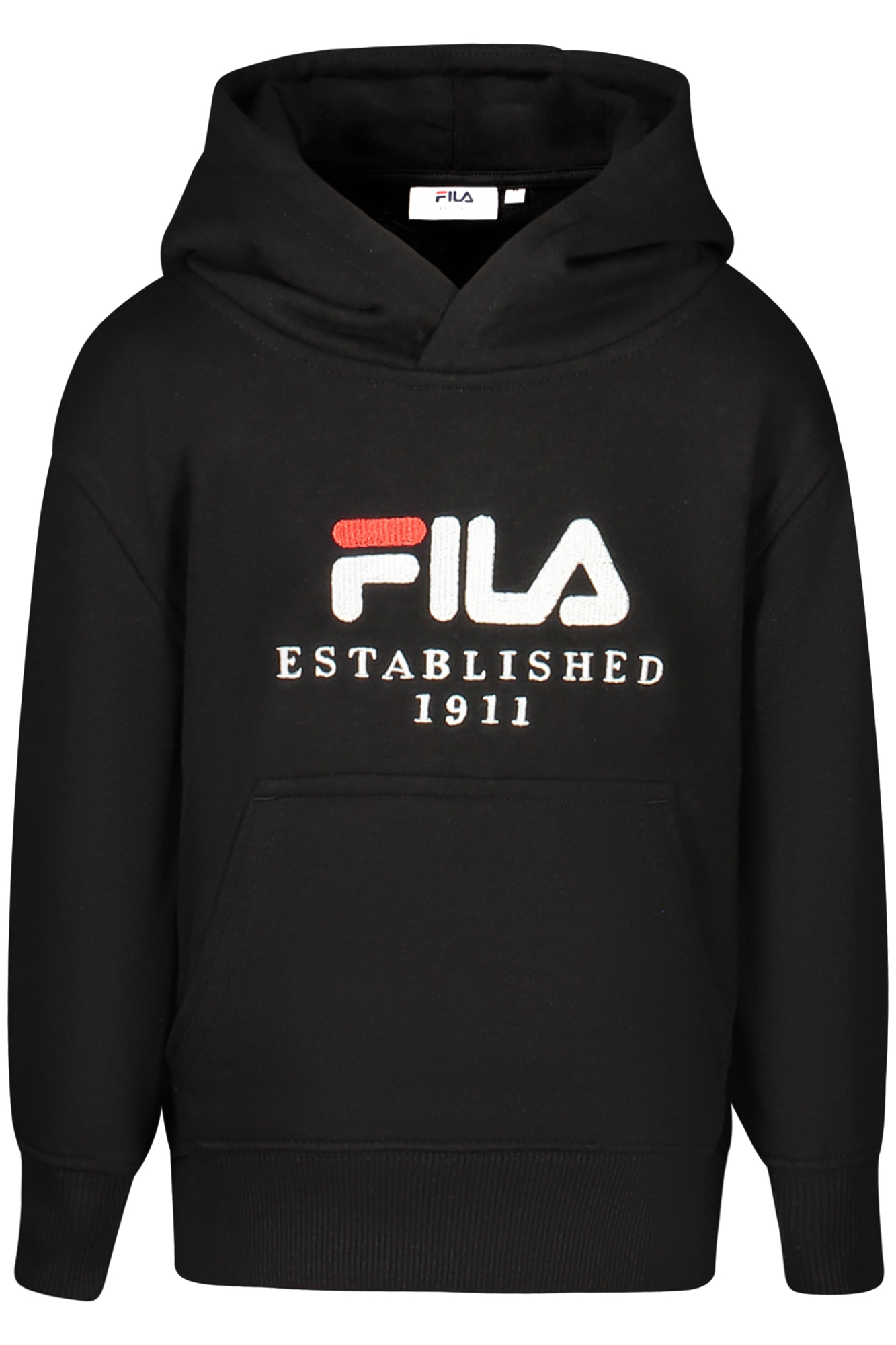 FILA FELPA SENZA ZIP BAMBINO NERO