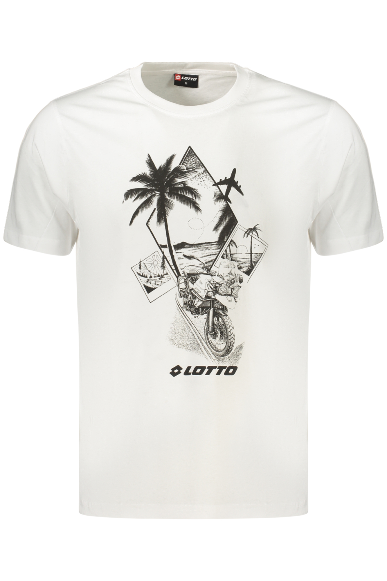 LOTTO T-SHIRT MANICHE CORTE UOMO BIANCO