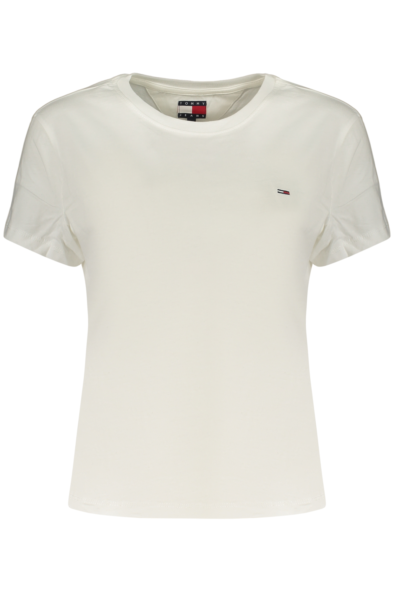 TOMMY HILFIGER T-SHIRT MANICHE CORTE DONNA BIANCO