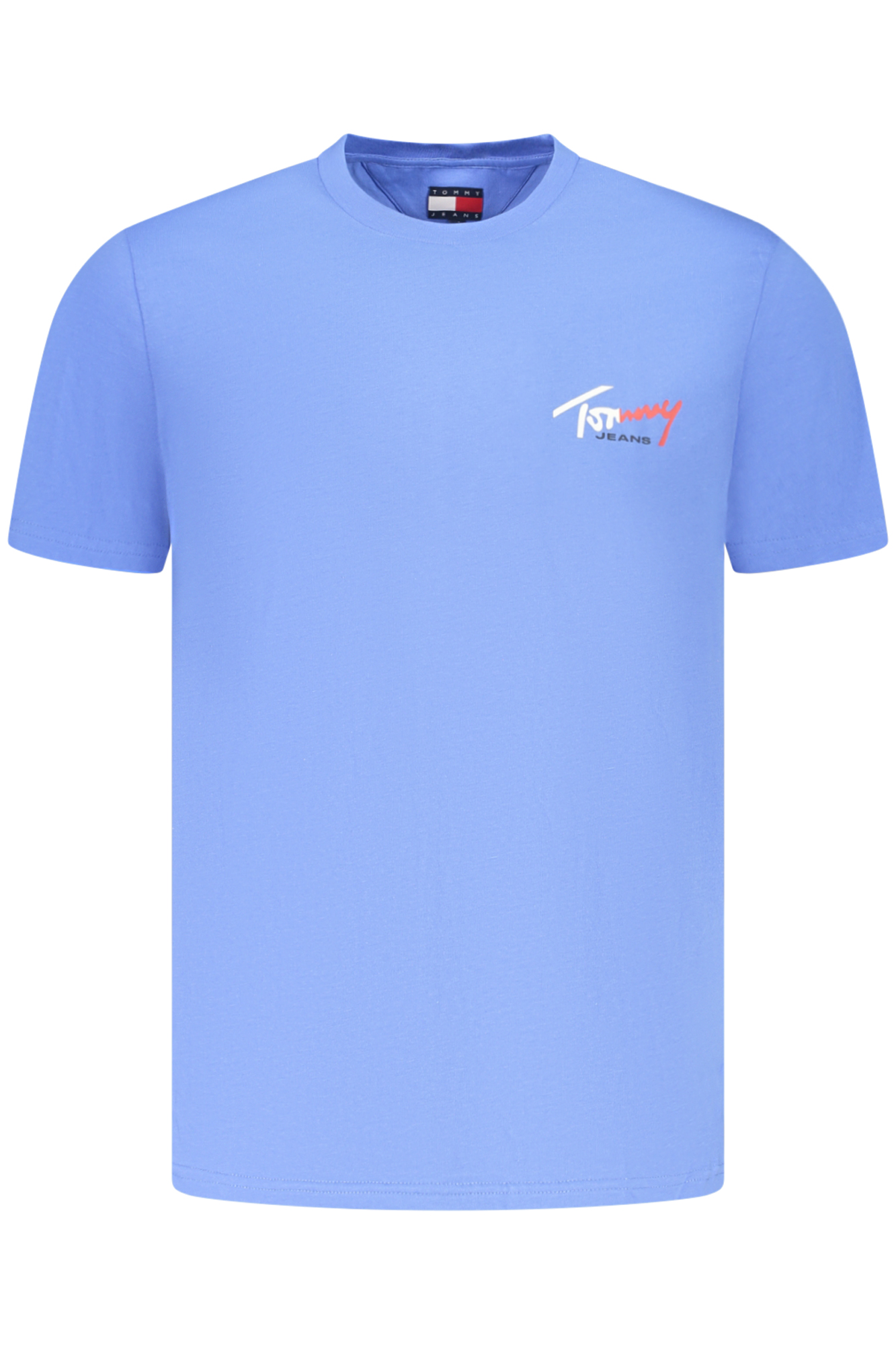 TOMMY HILFIGER T-SHIRT MANICHE CORTE UOMO AZZURRO