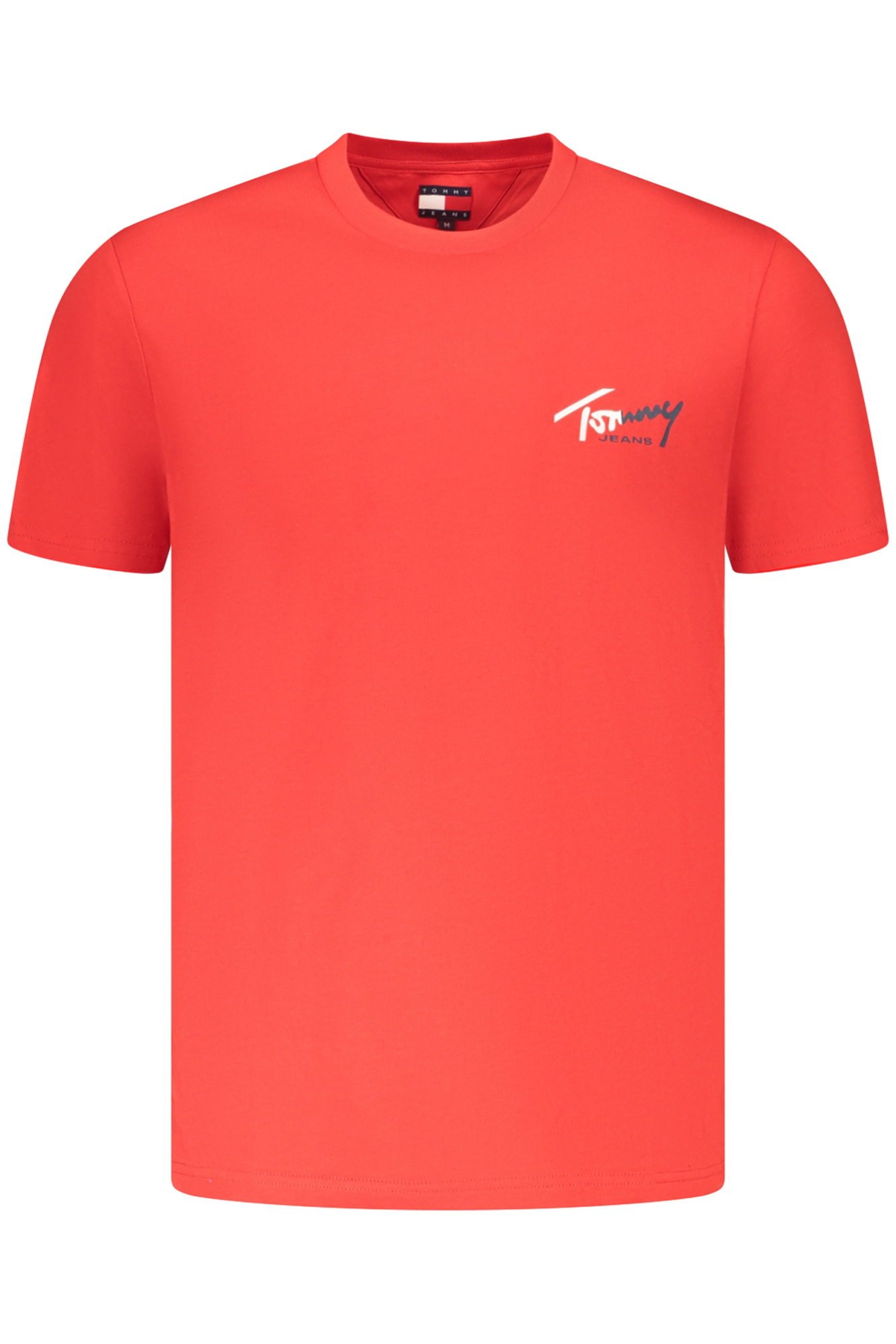 TOMMY HILFIGER T-SHIRT MANICHE CORTE UOMO ROSSO