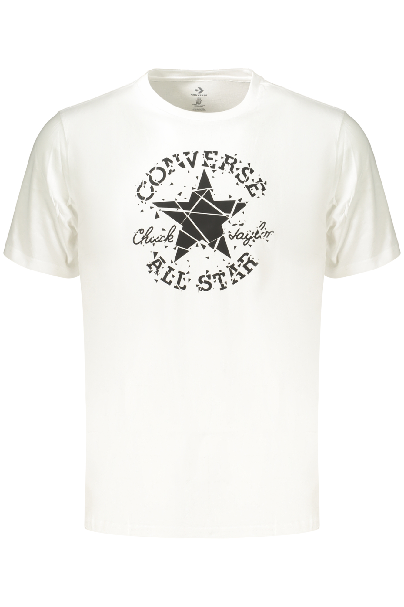 CONVERSE T-SHIRT MANICHE CORTE UOMO BIANCO