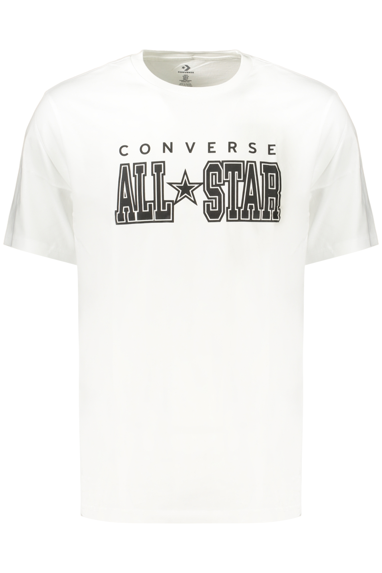 CONVERSE T-SHIRT MANICHE CORTE UOMO BIANCO