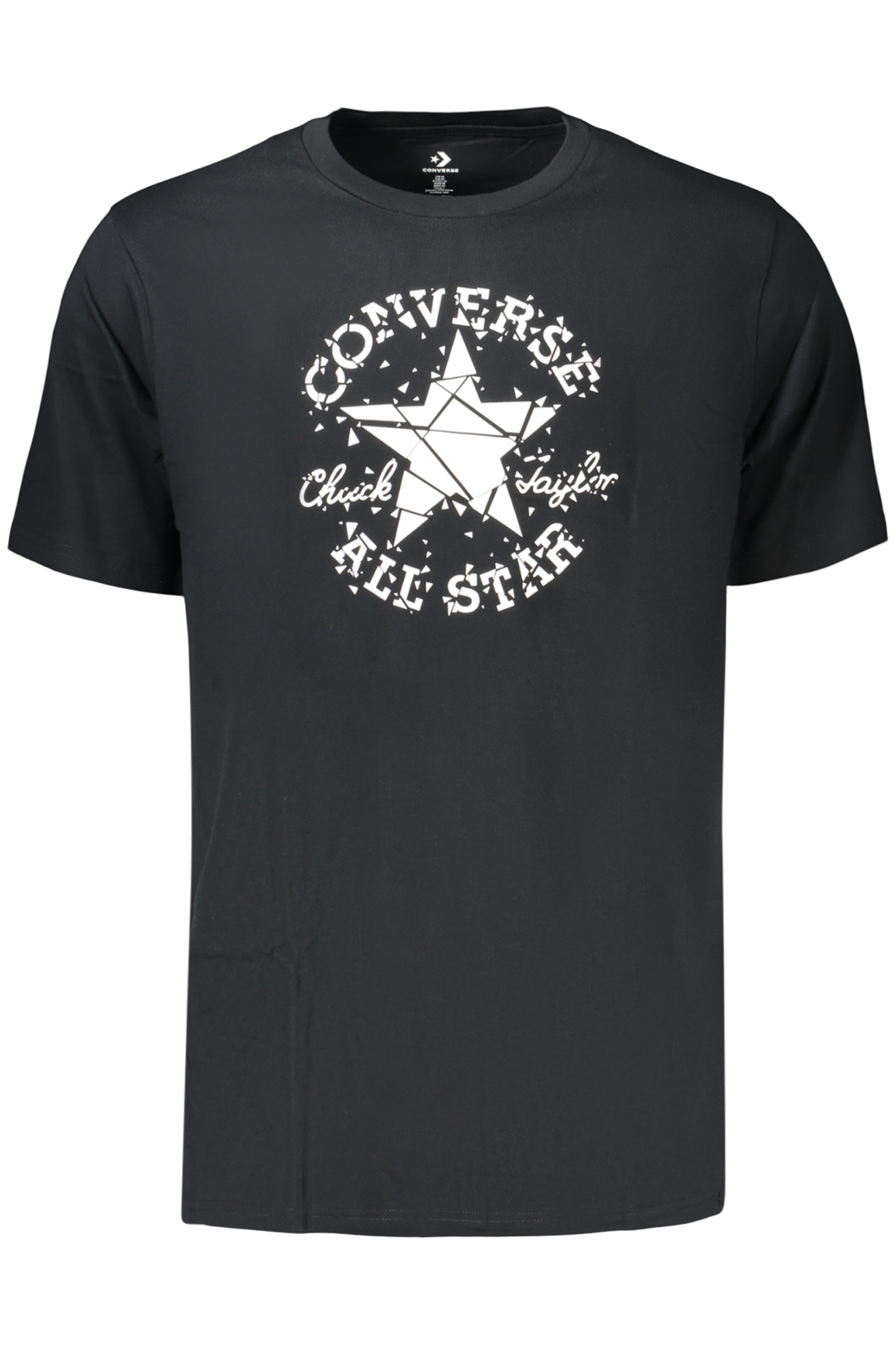 CONVERSE T-SHIRT MANICHE CORTE UOMO NERO