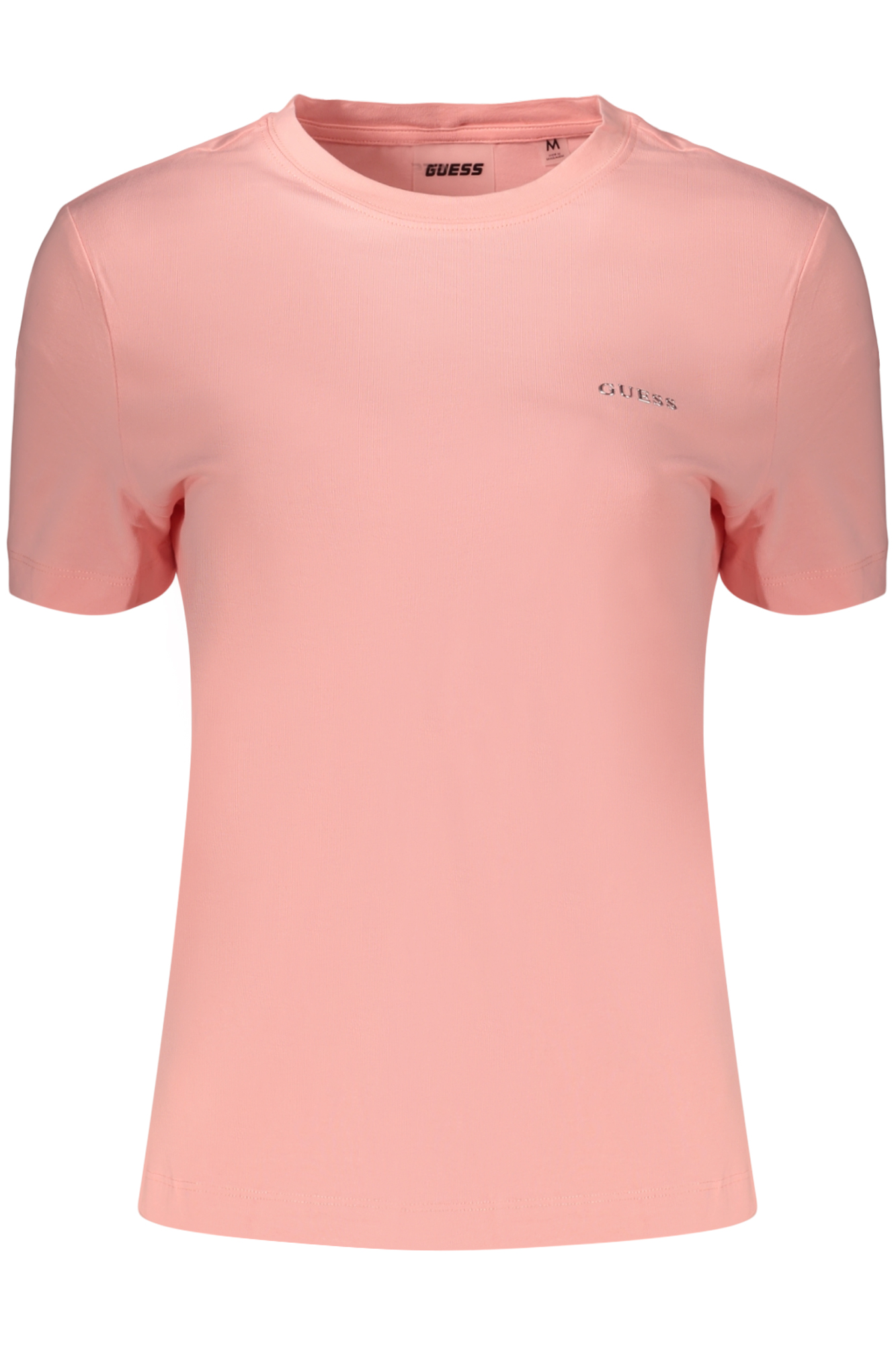 GUESS JEANS T-SHIRT MANICHE CORTE DONNA ROSA