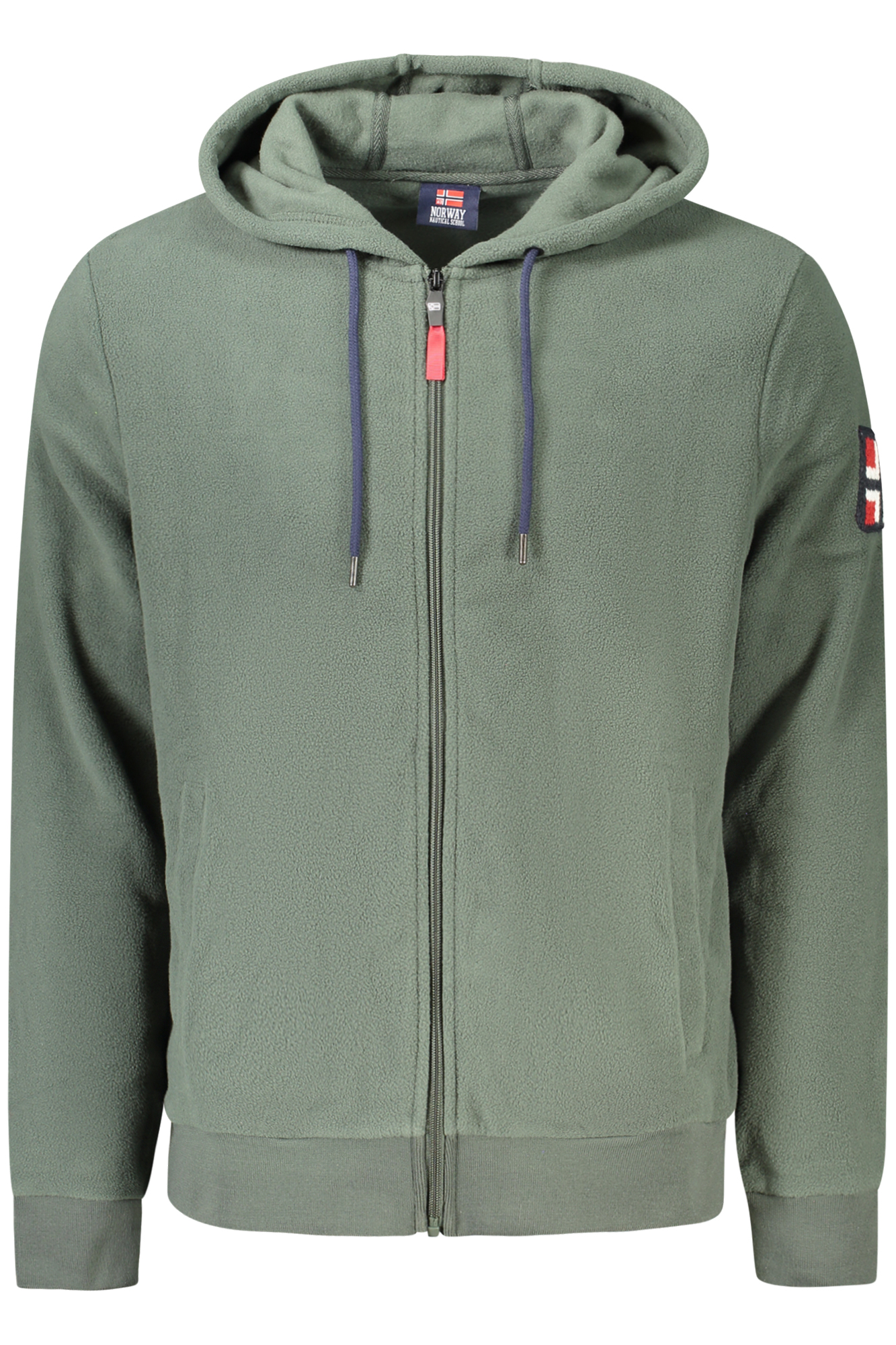 NORWAY 1963 FELPA CON ZIP UOMO VERDE
