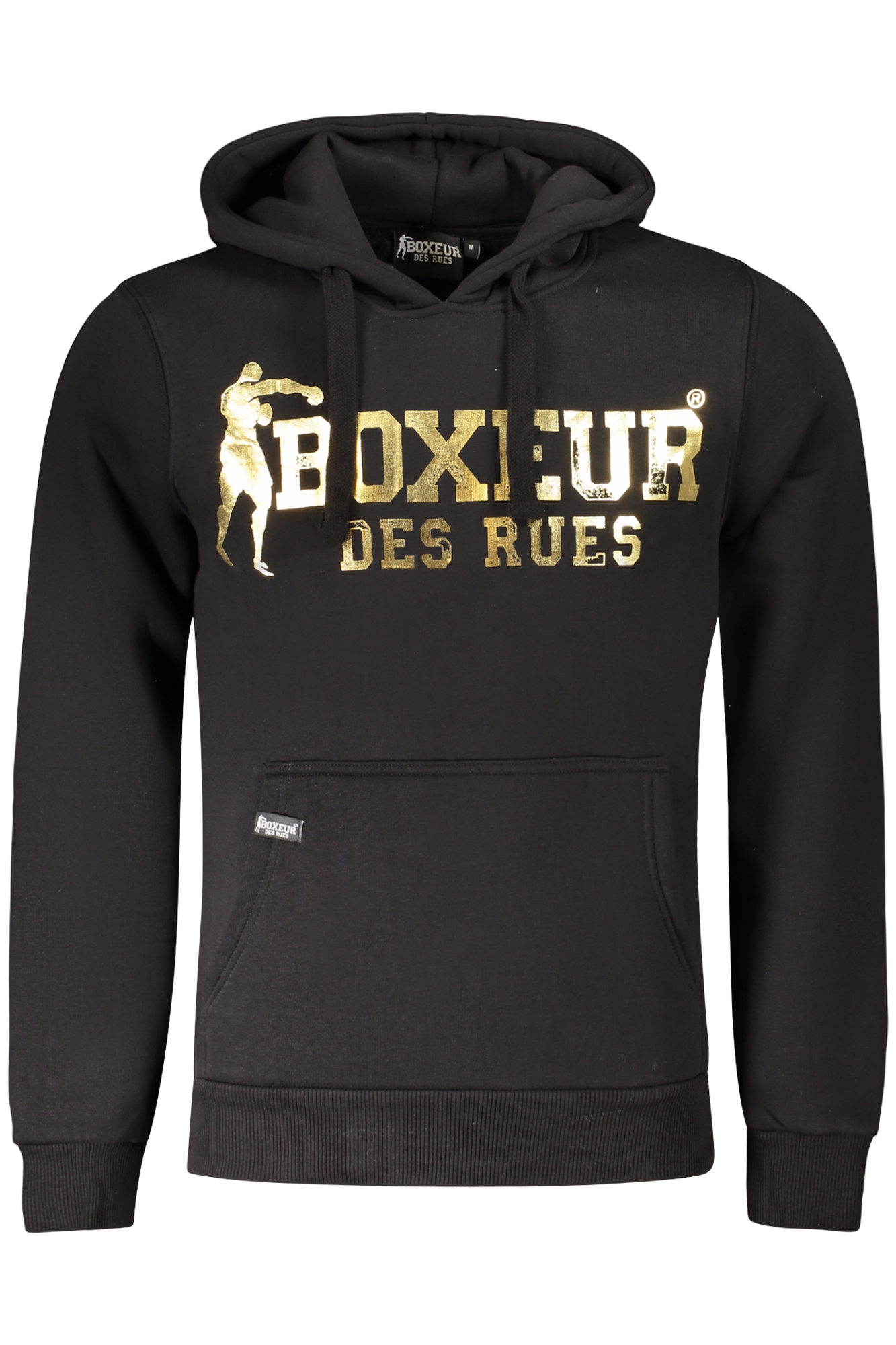 BOXEUR DES RUES FELPA SENZA ZIP UOMO NERO