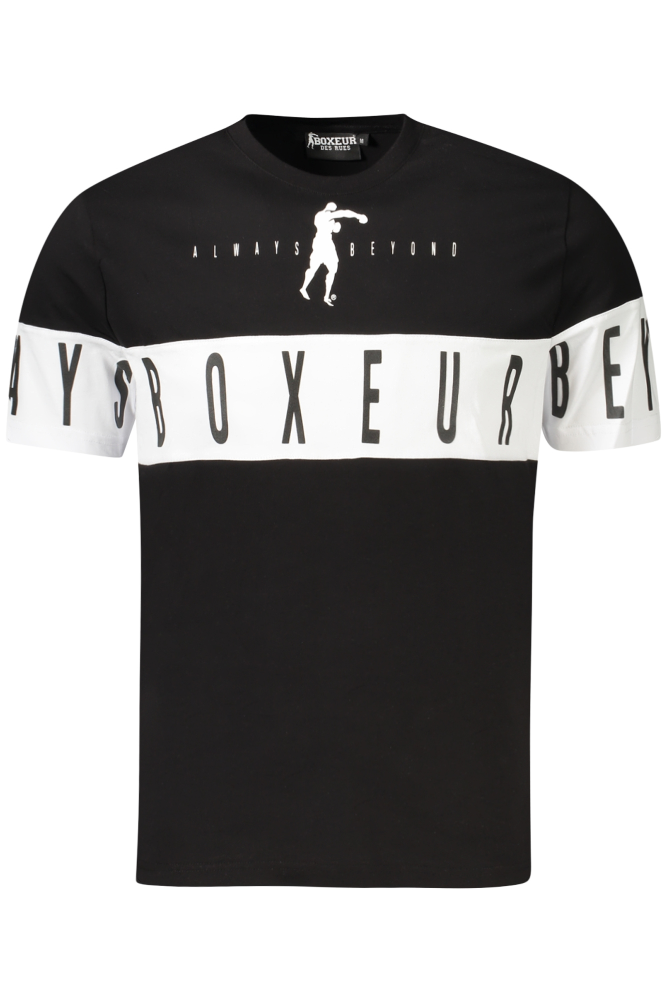 BOXEUR DES RUES T-SHIRT MANICHE CORTE UOMO NERO