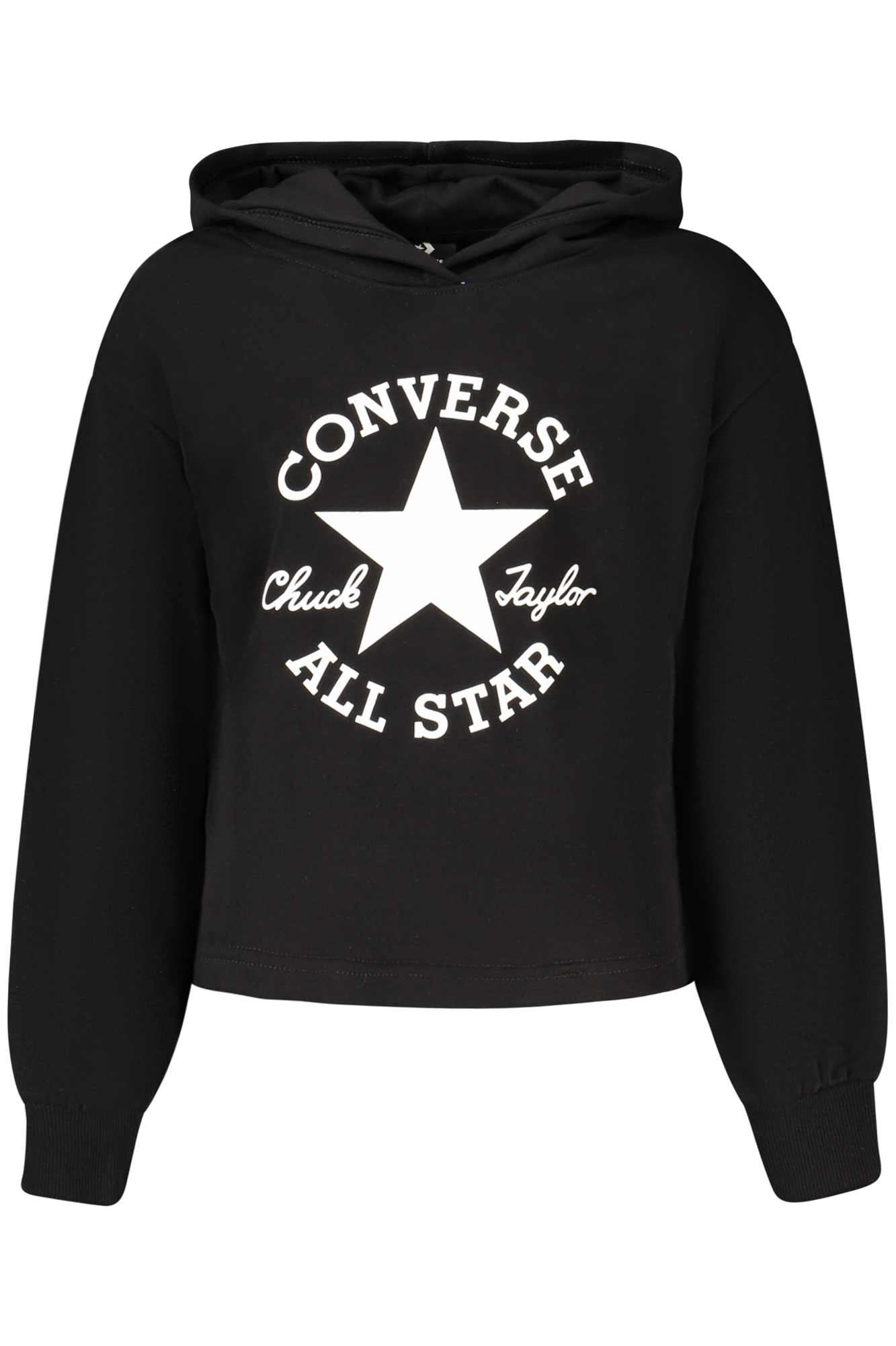 CONVERSE FELPA SENZA ZIP BAMBINA NERO
