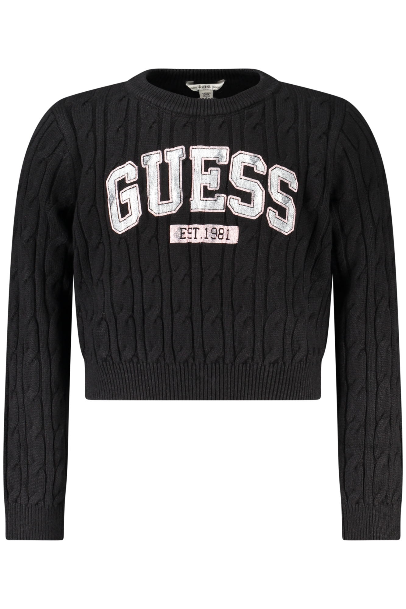 GUESS JEANS MAGLIONE BAMBINA NERO