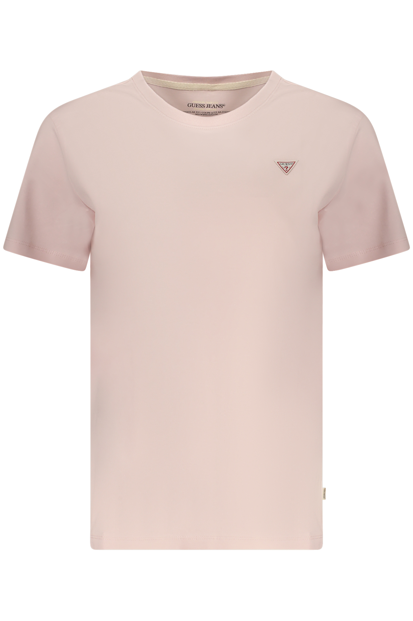 GUESS JEANS T-SHIRT MANICHE CORTE DONNA ROSA
