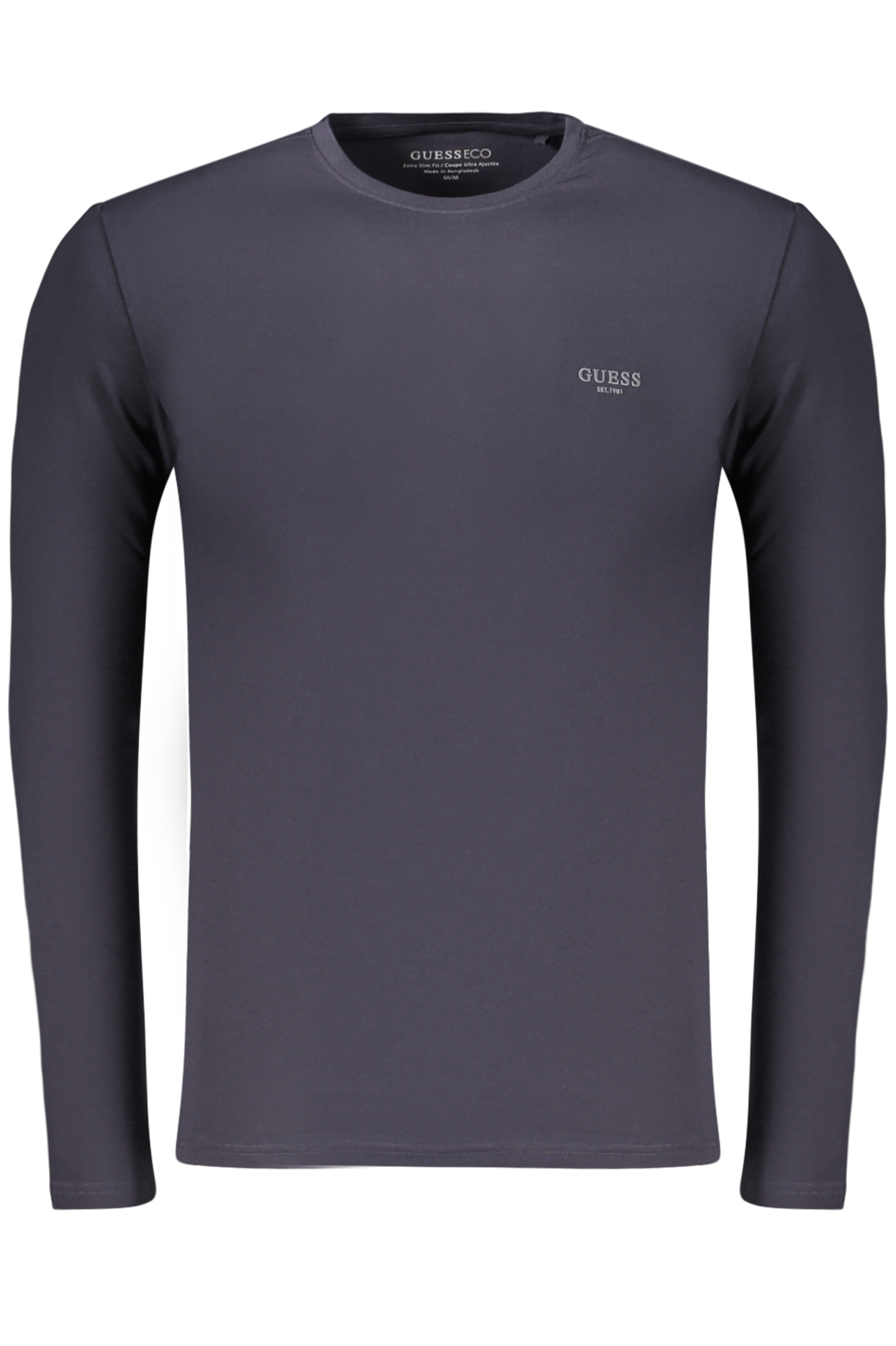 GUESS JEANS T-SHIRT MANICHE LUNGHE UOMO BLU