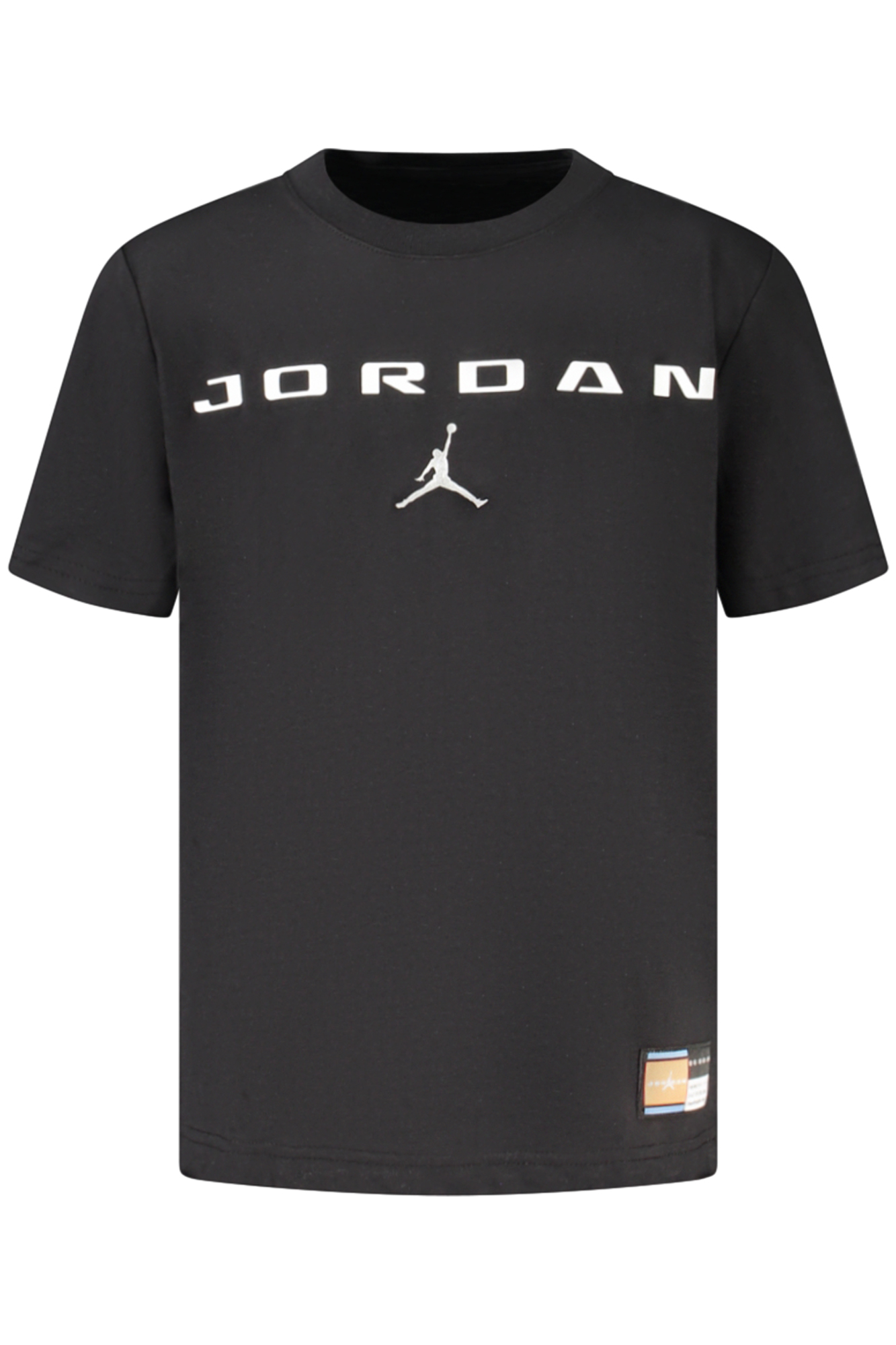 JORDAN T-SHIRT MANICHE CORTE BAMBINO NERO