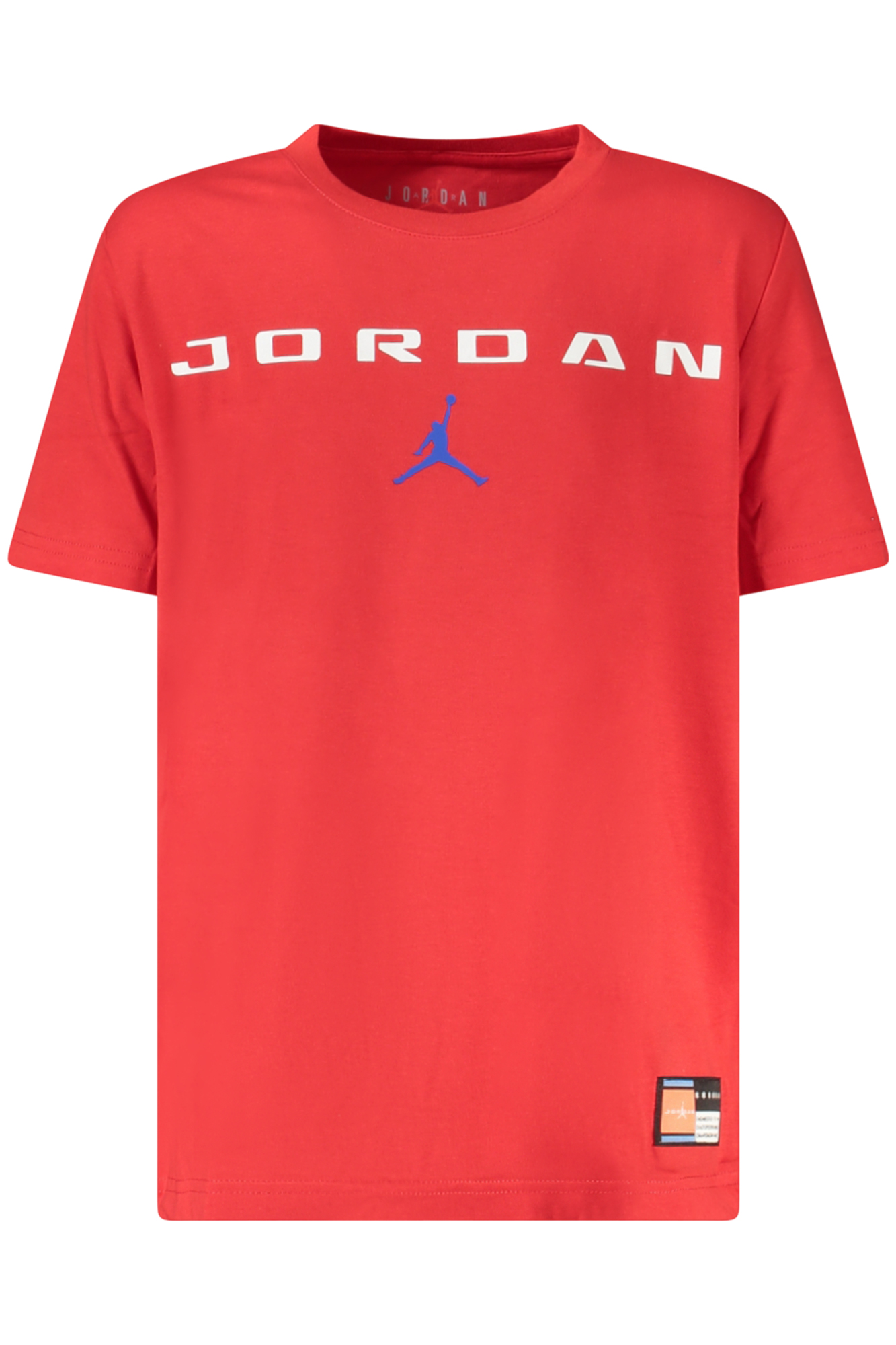 JORDAN T-SHIRT MANICHE CORTE BAMBINO ROSSO