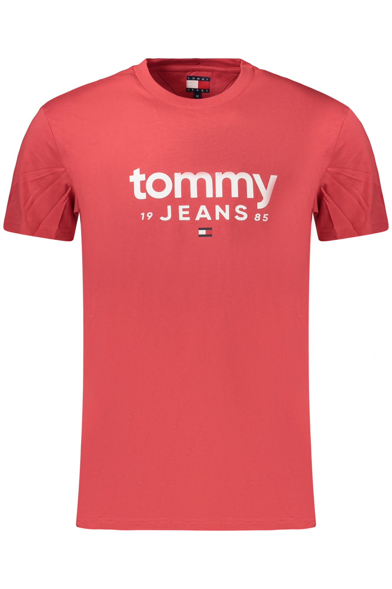 TOMMY HILFIGER T-SHIRT MANICHE CORTE UOMO ROSSO