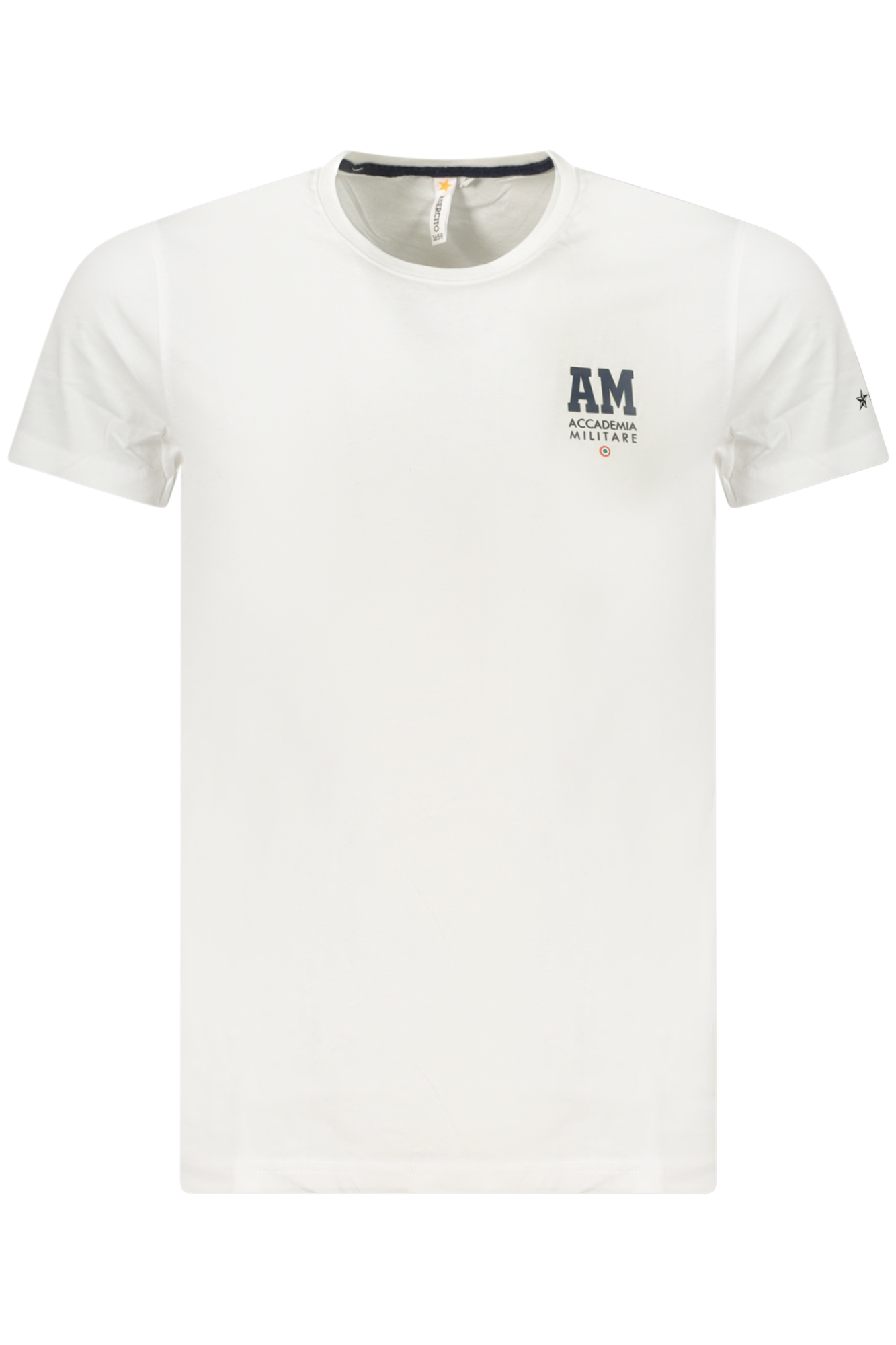 ACCADEMIA MILITARE T-SHIRT MANICHE CORTE UOMO BIANCO